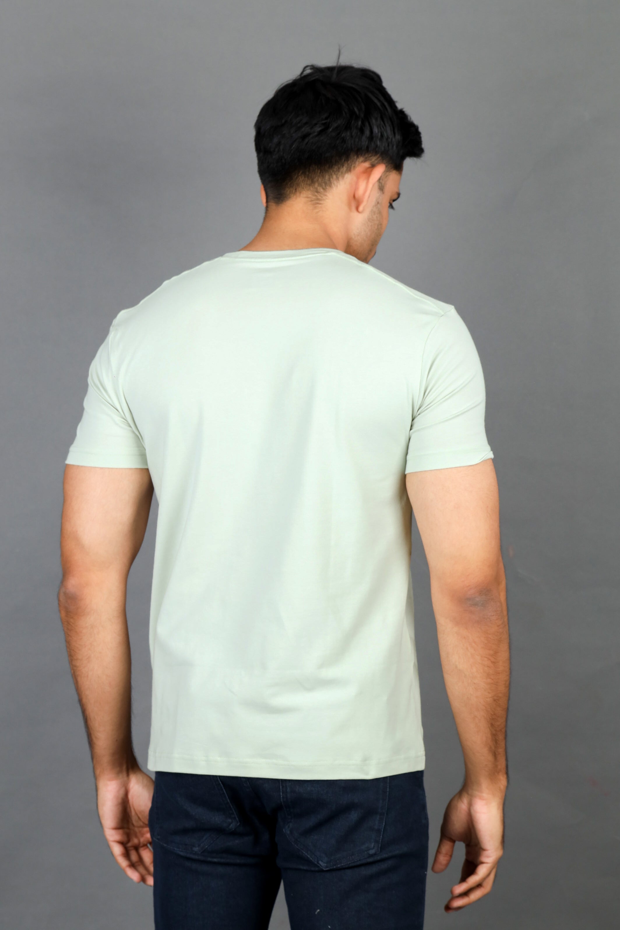 Emerald Tees Slim fit-Green Sit