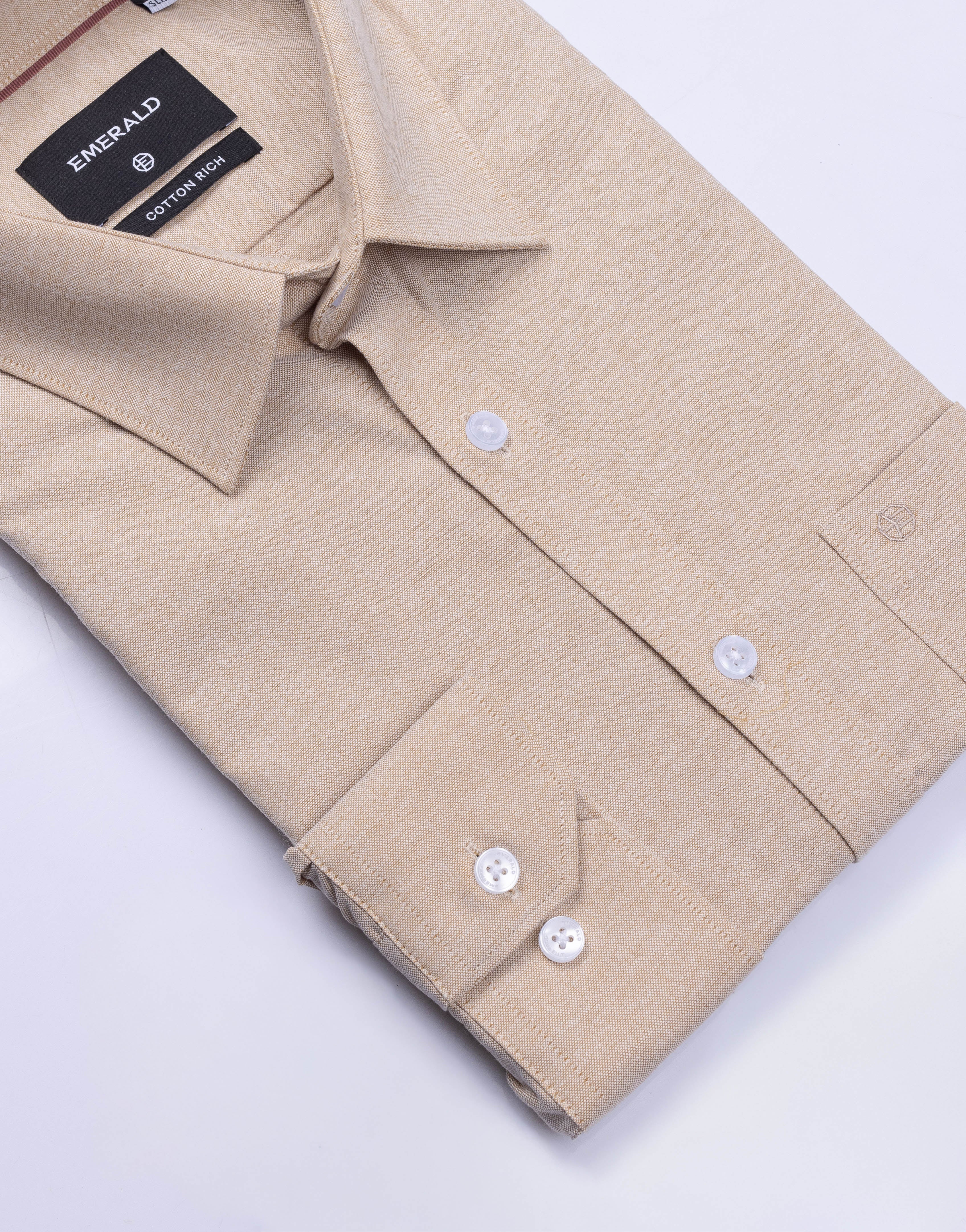 Emerald Formal Oxford Slim Fit - Honey Mustard