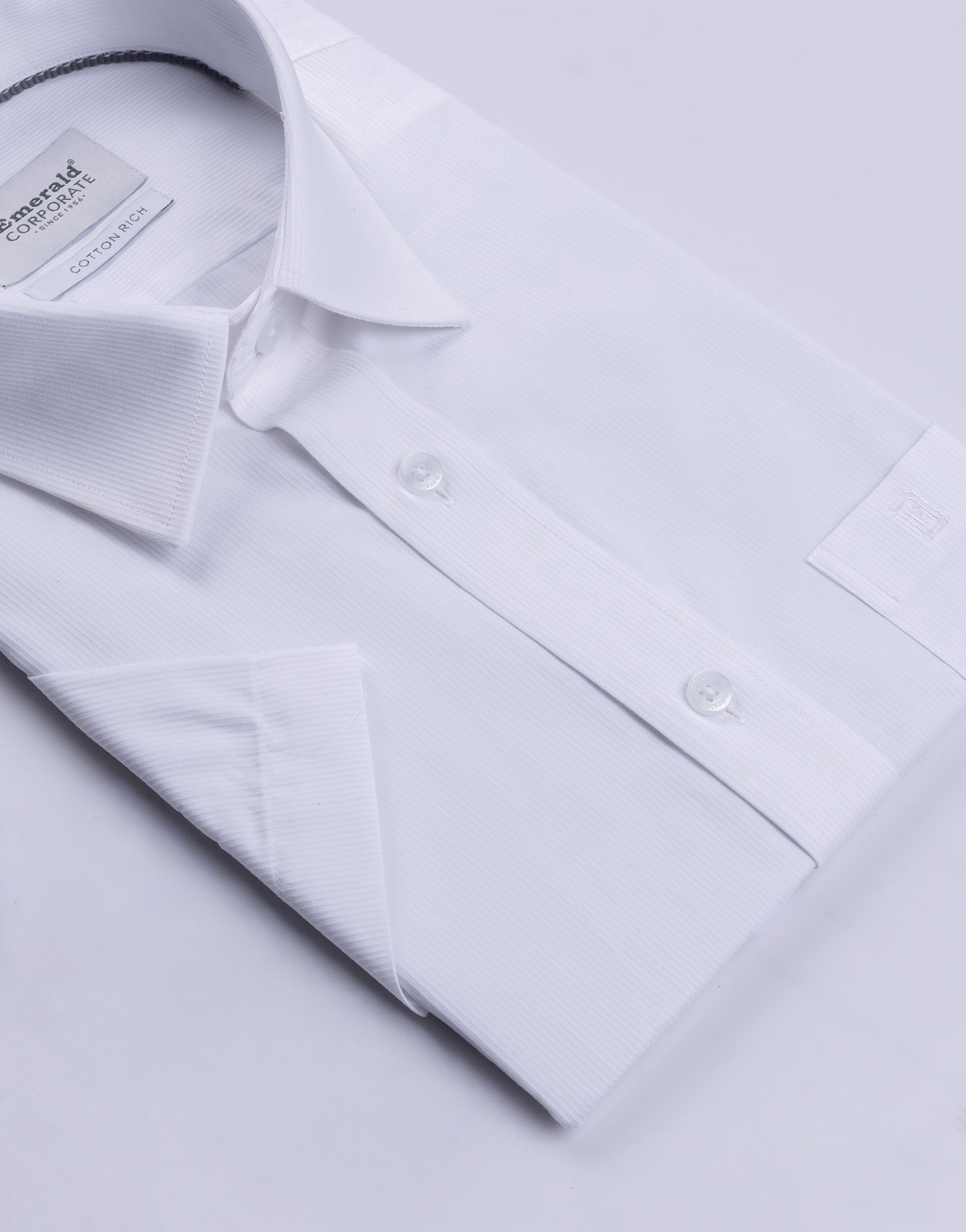 Emerald Corporate Dobby Regular Fit - Gardenia