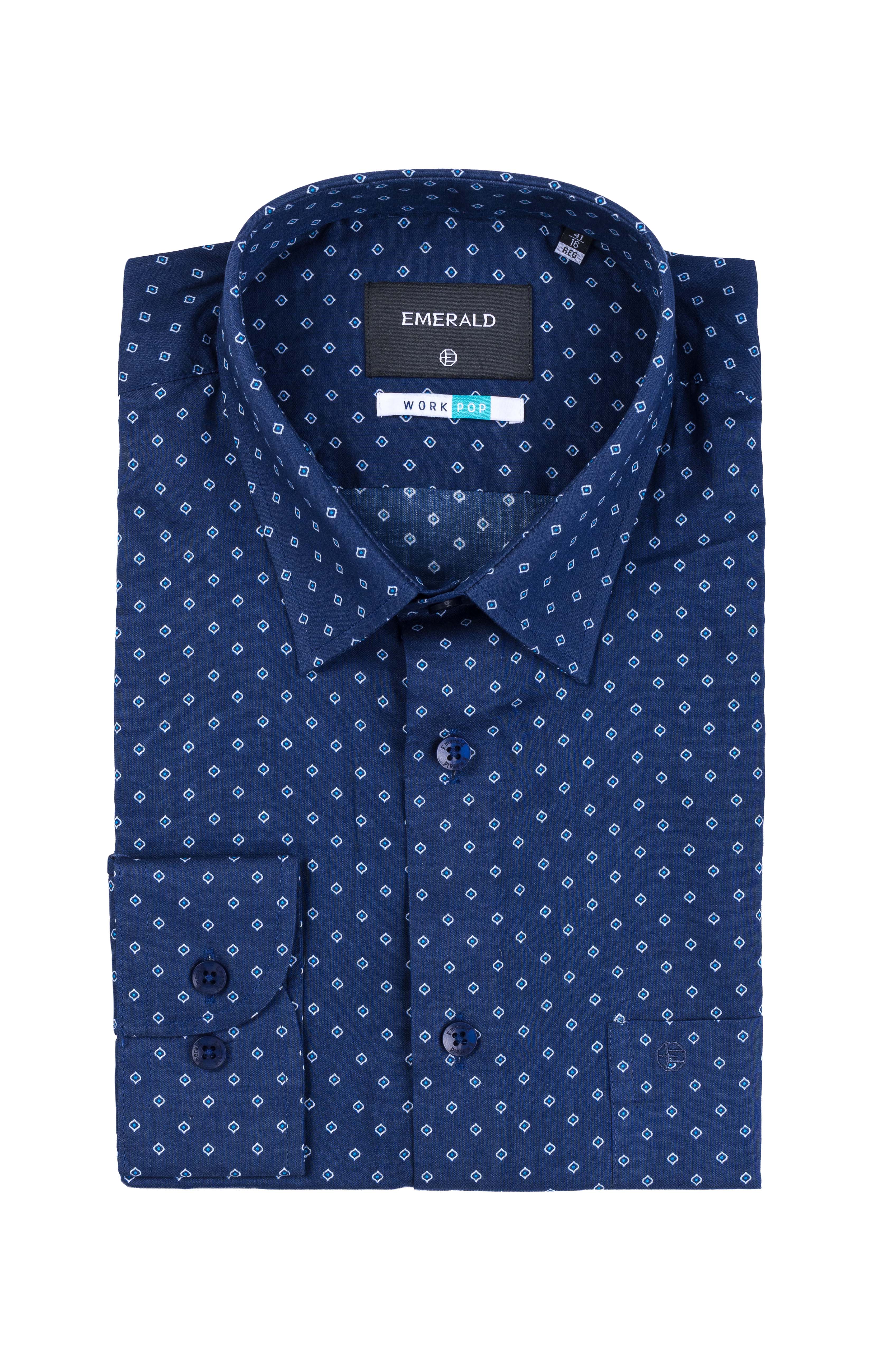 Emerald Formal Printed Regular Fit - Twlight