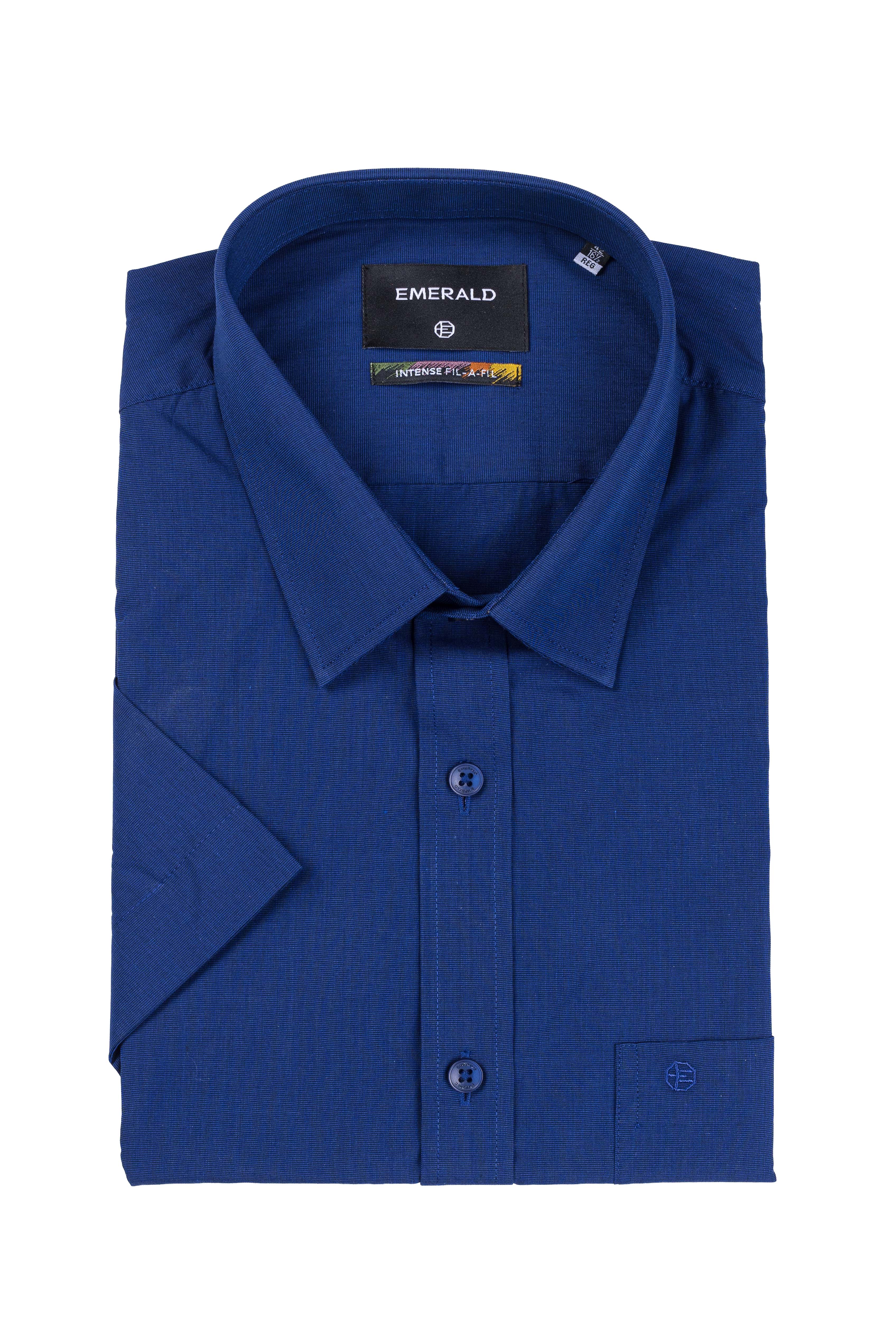 Emerald Formal Fil A Fil Regular Fit - Orion Blue