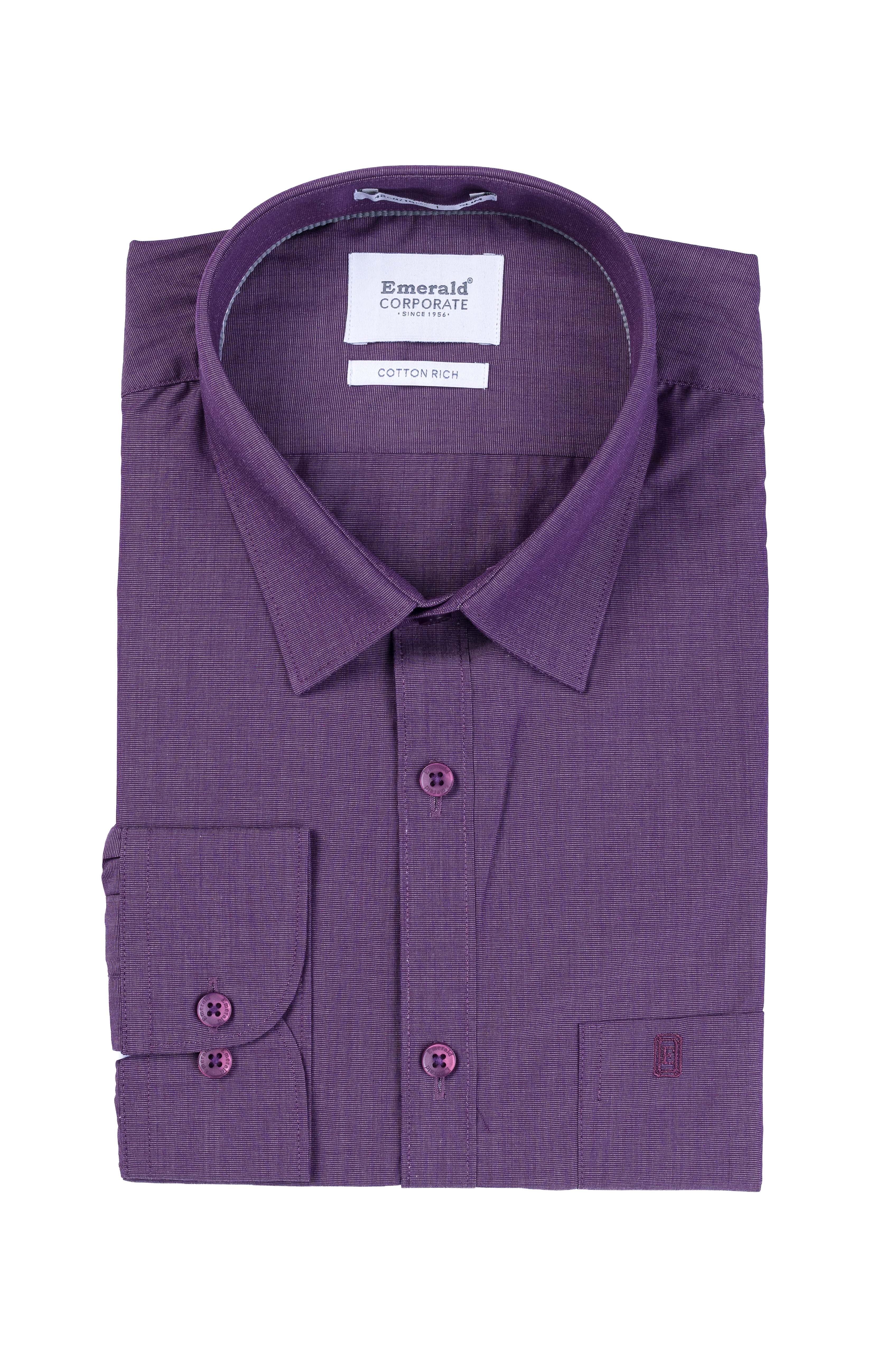 Emerald Corporate Fil A Fil Slim Fit - Berry Conserve