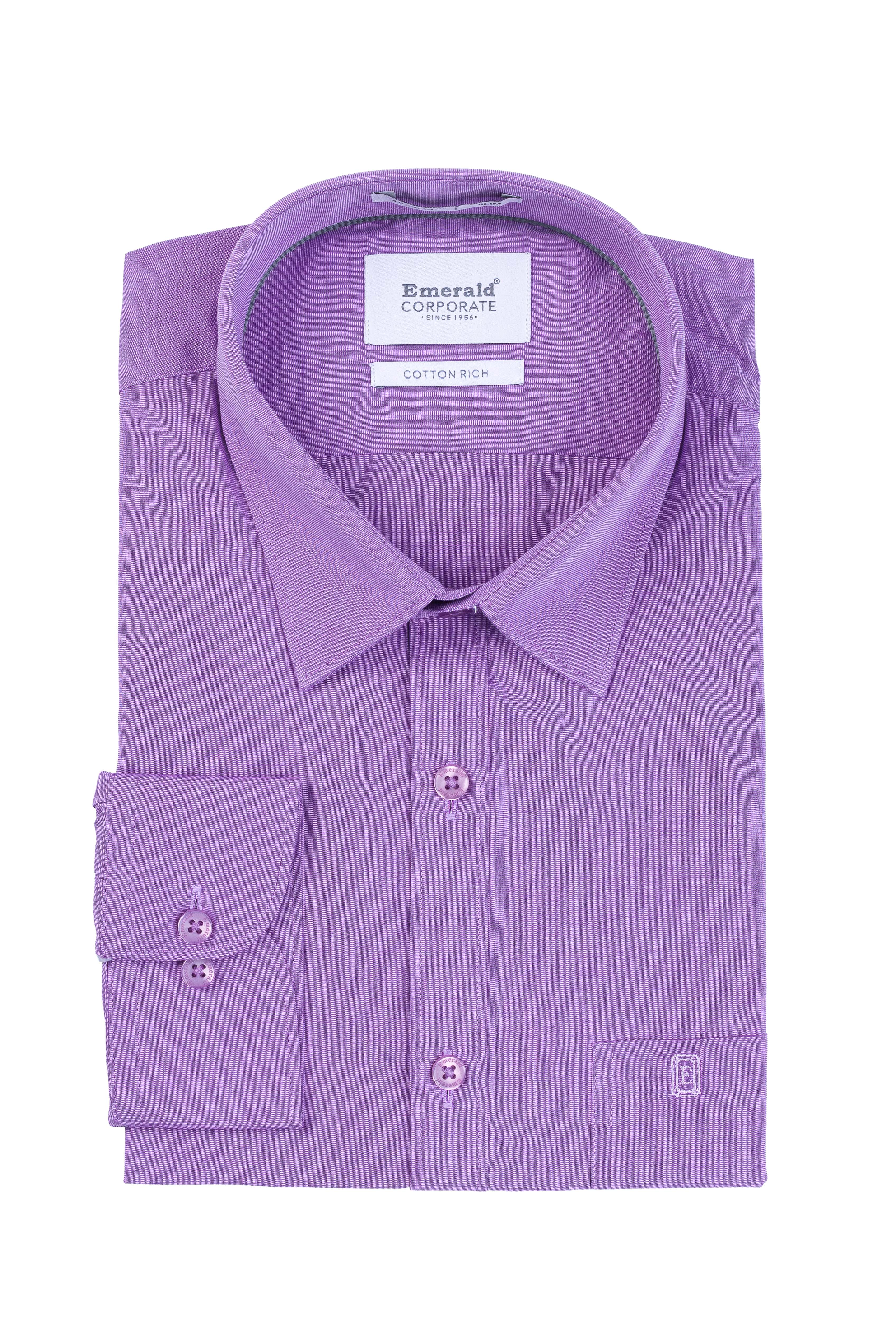 Emerald Corporate Fil A Fil Slim Fit - Sparkling Grape