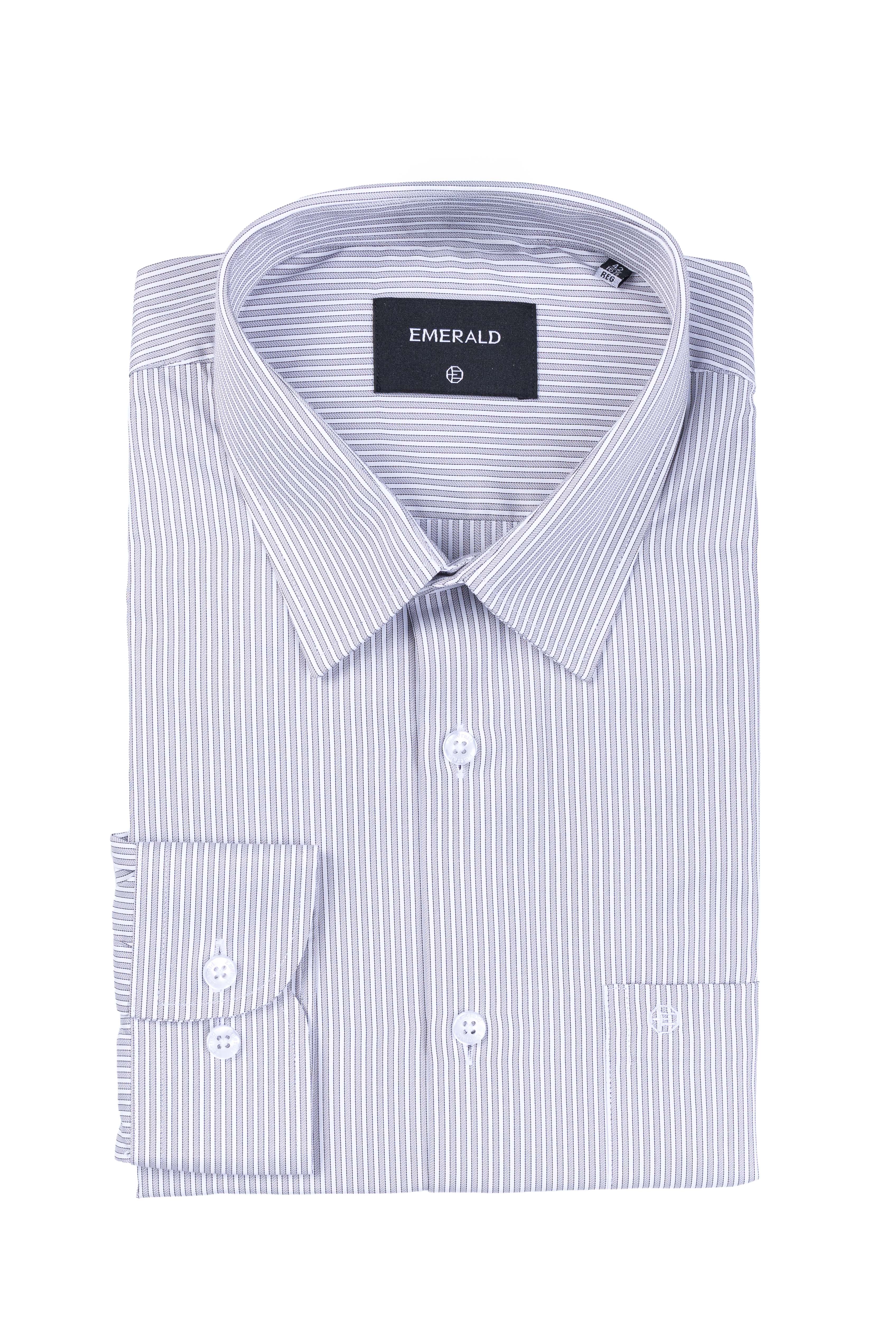 Emerald Formal Stripe Regular Fit - Charcoal