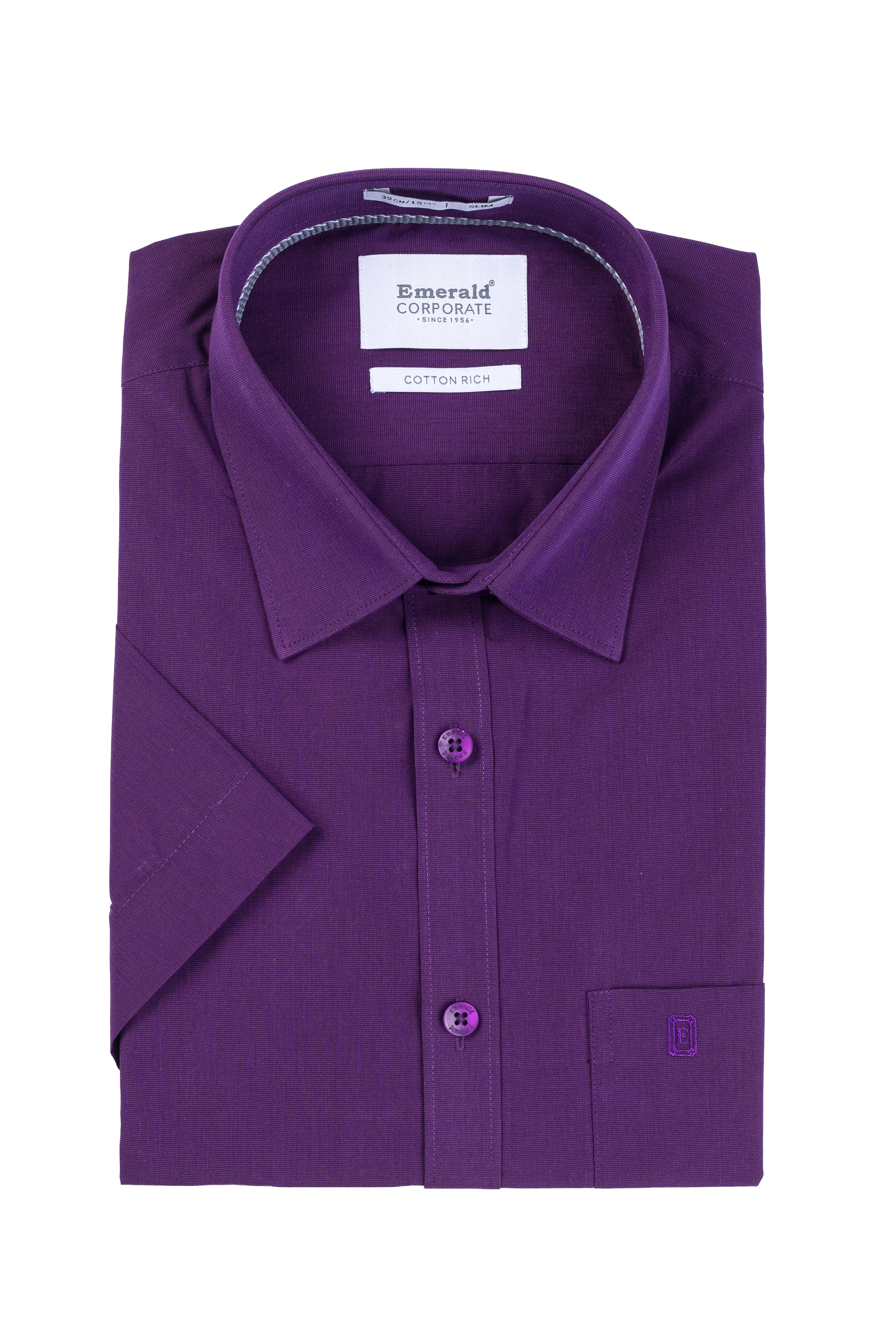 Emerald Corporate Fil A Fil Slim Fit - Bright Violet