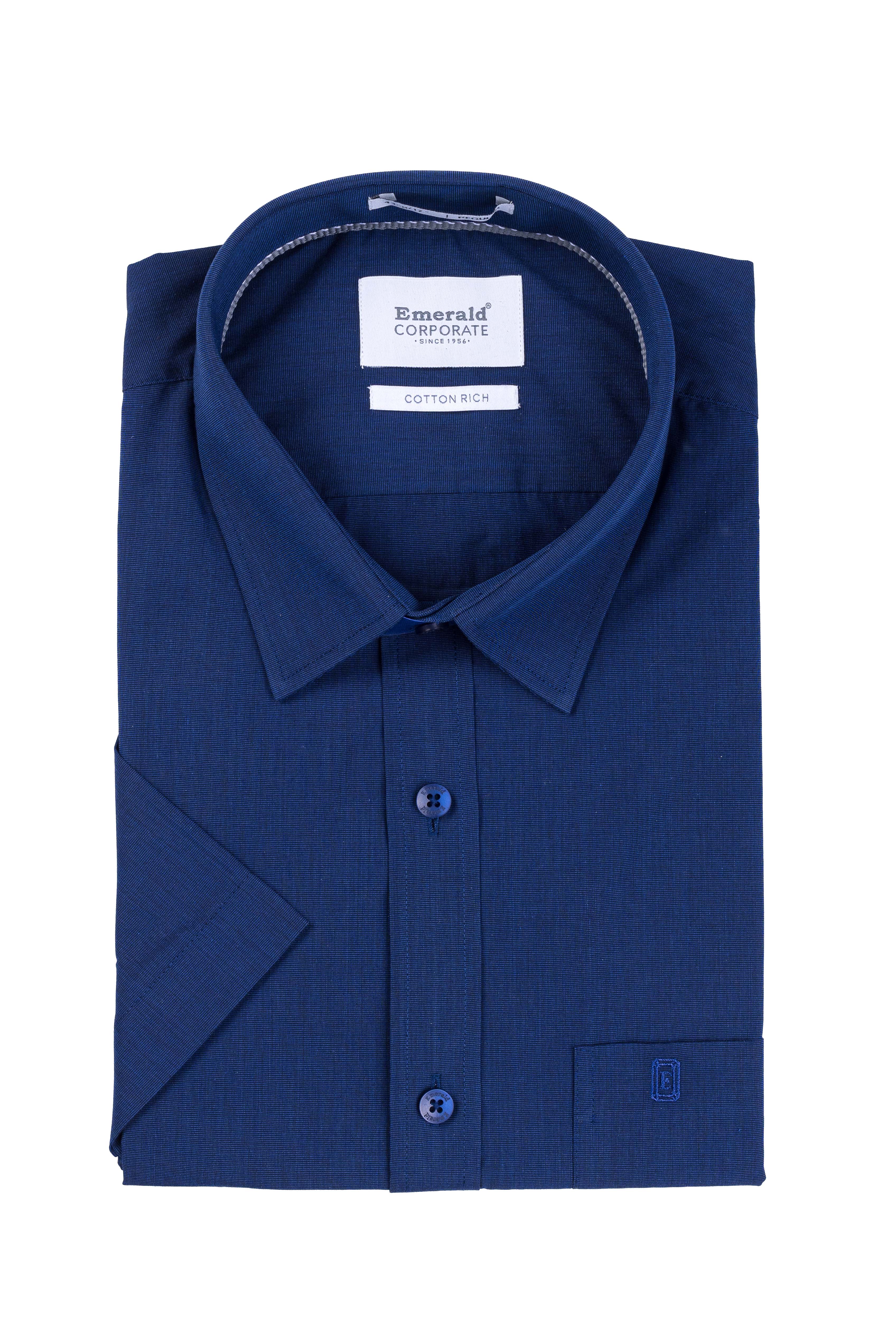 Emerald Corporate Fil A Fil Regular Fit - Royal