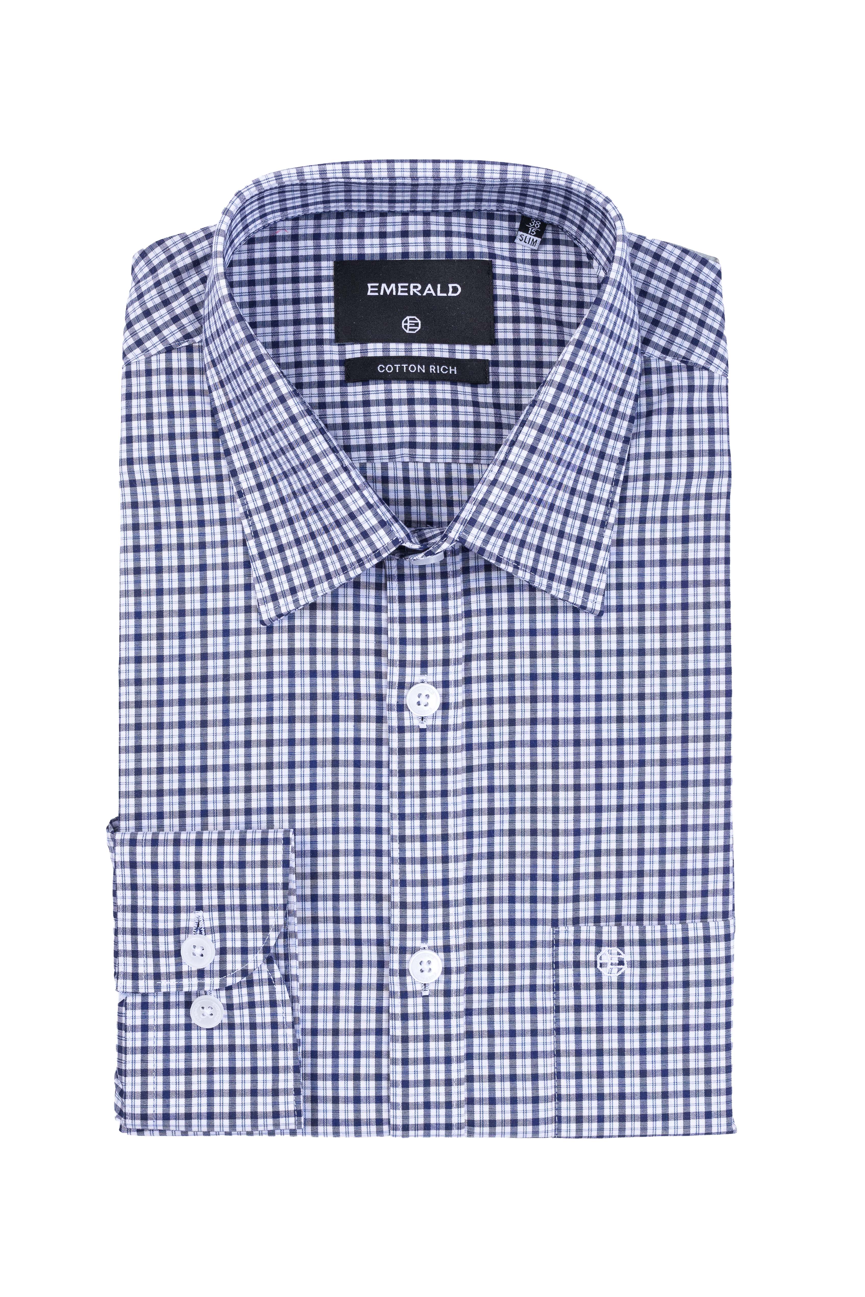 Emerald Formal Checks Slim Fit - Astral Aura