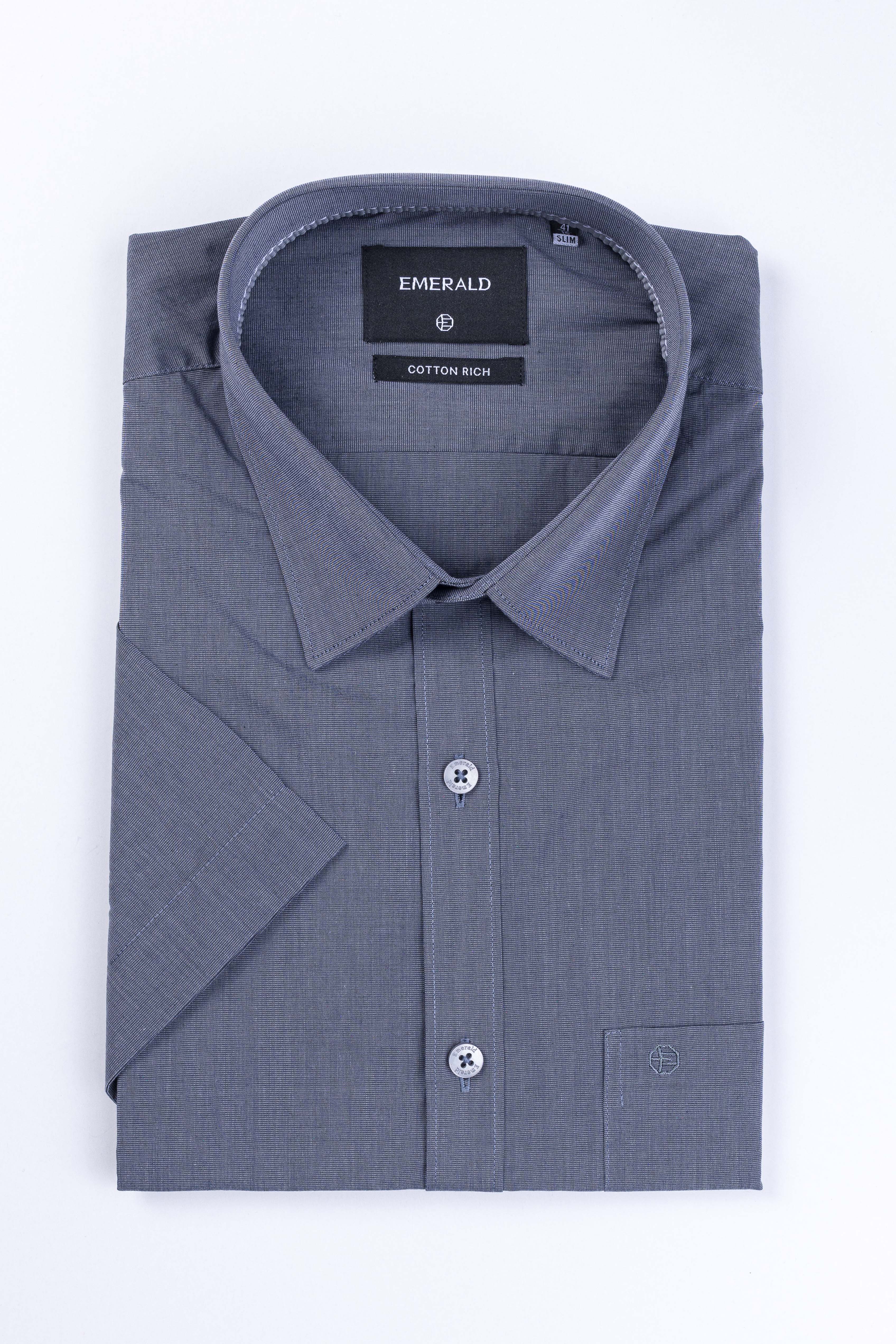 Emerald Corporate Fil A Fil Slim Fit - Licorice