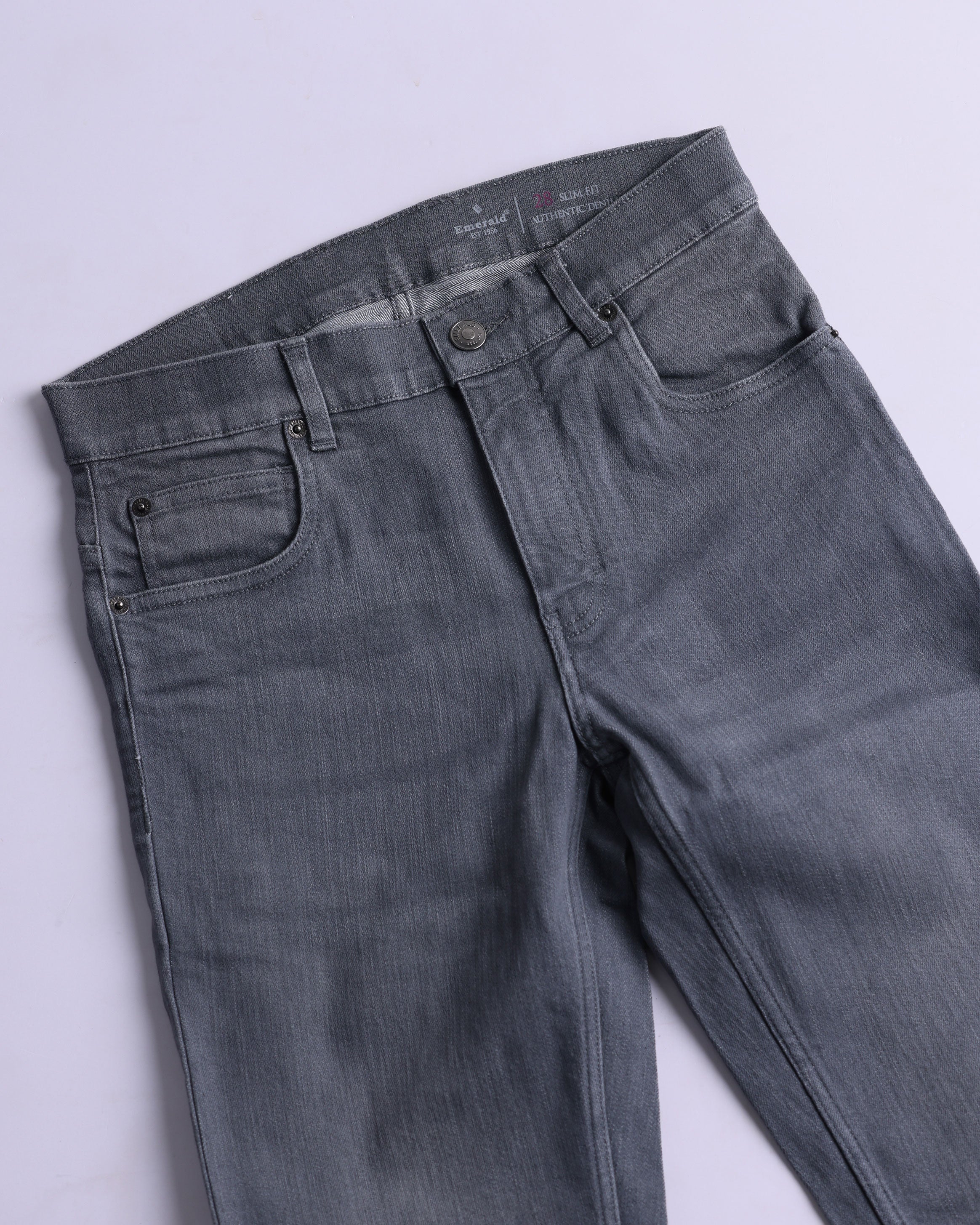 EMERALD DENIM SLIM FIT-GREY