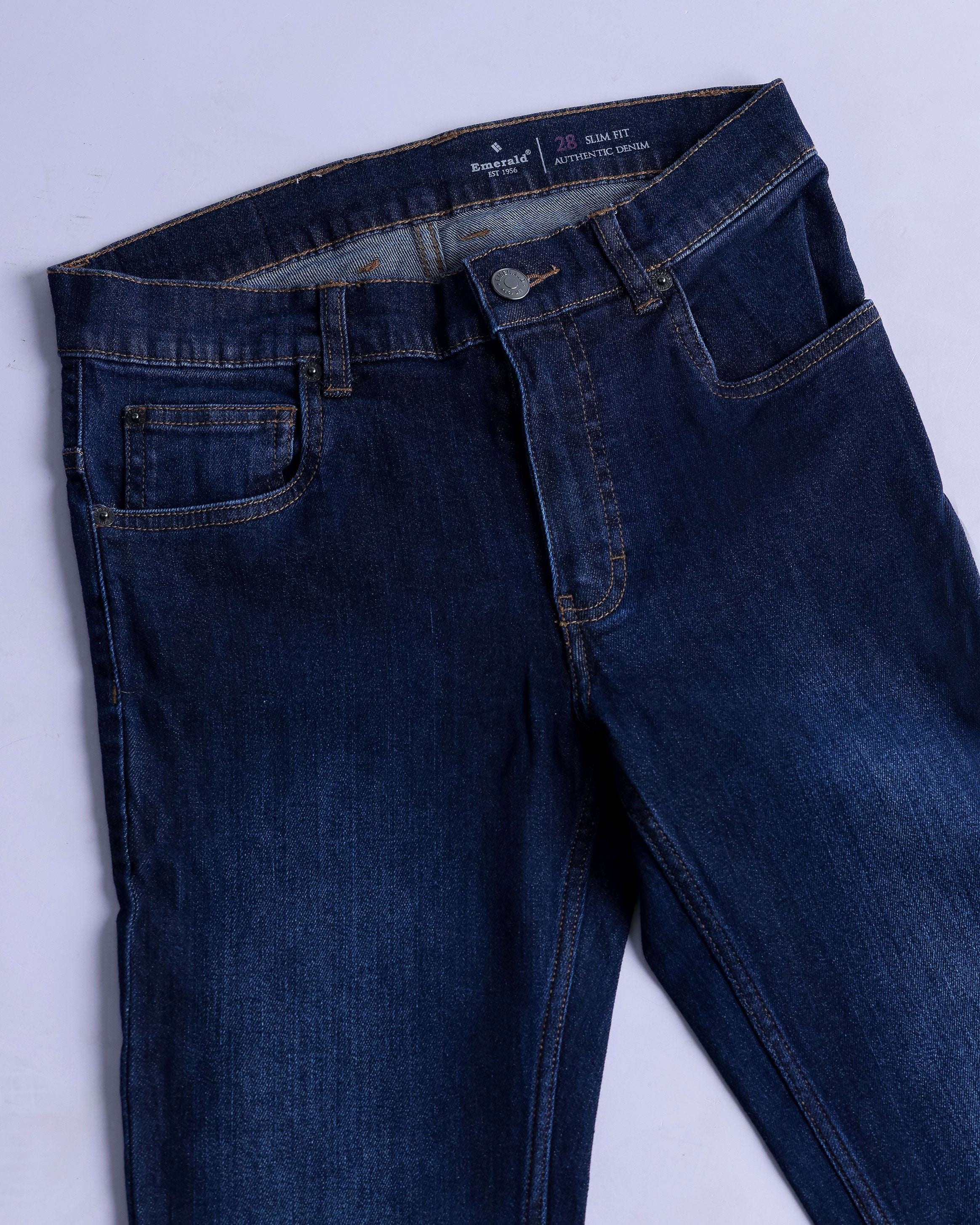 Denim Plain Slim Fit-Dark Wash