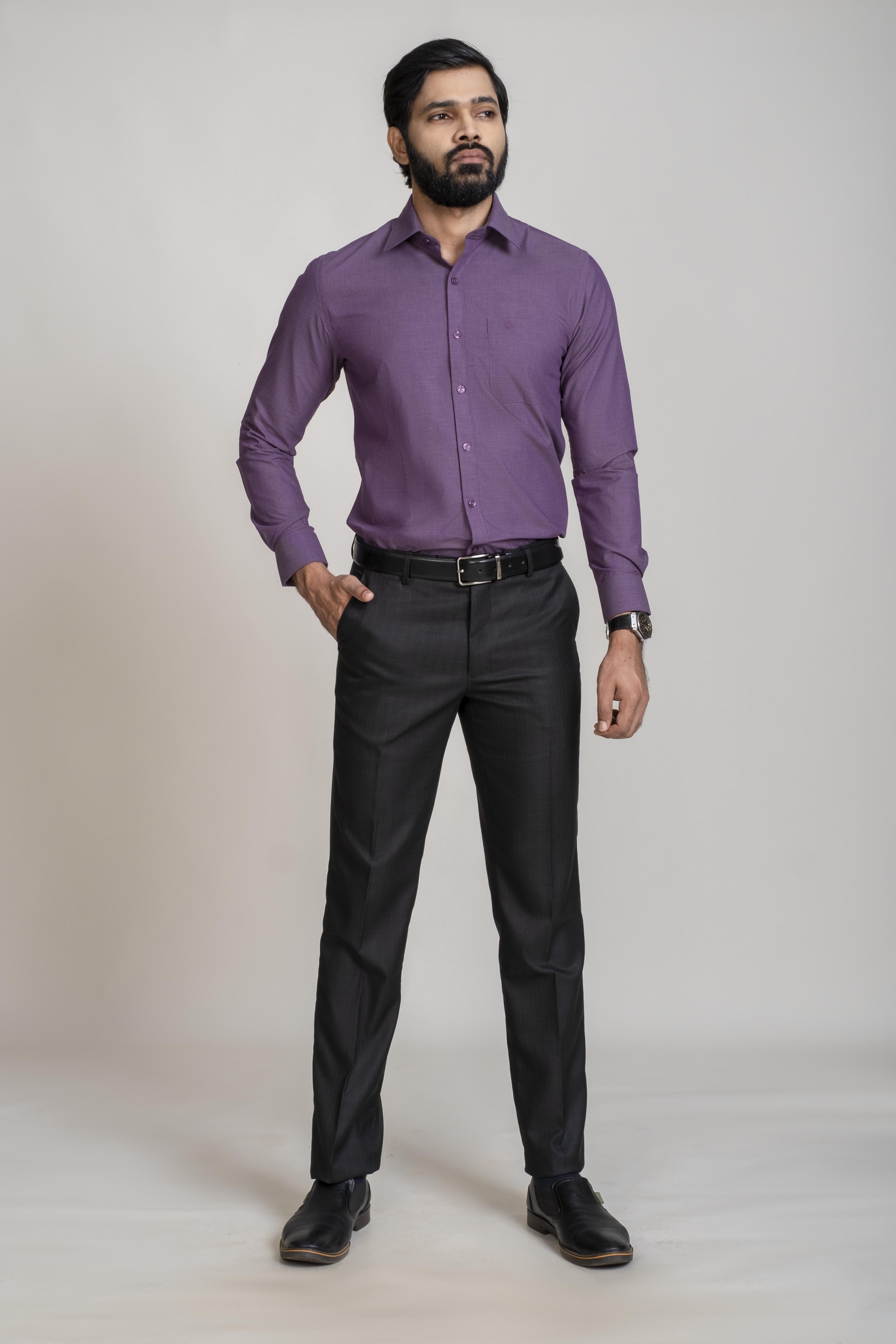 Emerald Trouser Checks Slim Fit - Iron