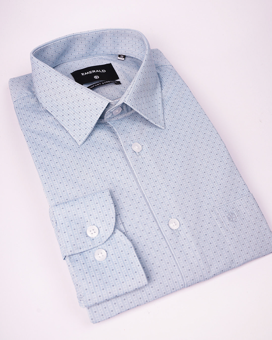 Emerald Formal Printed Regular Fit - Bristol Blue