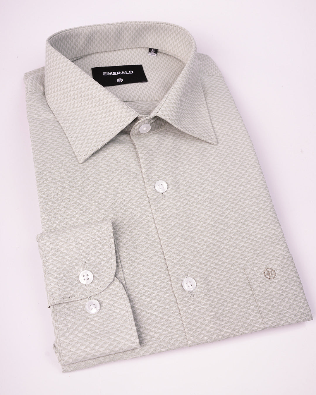 Emerald Formal Jacquard Slim Fit - Green