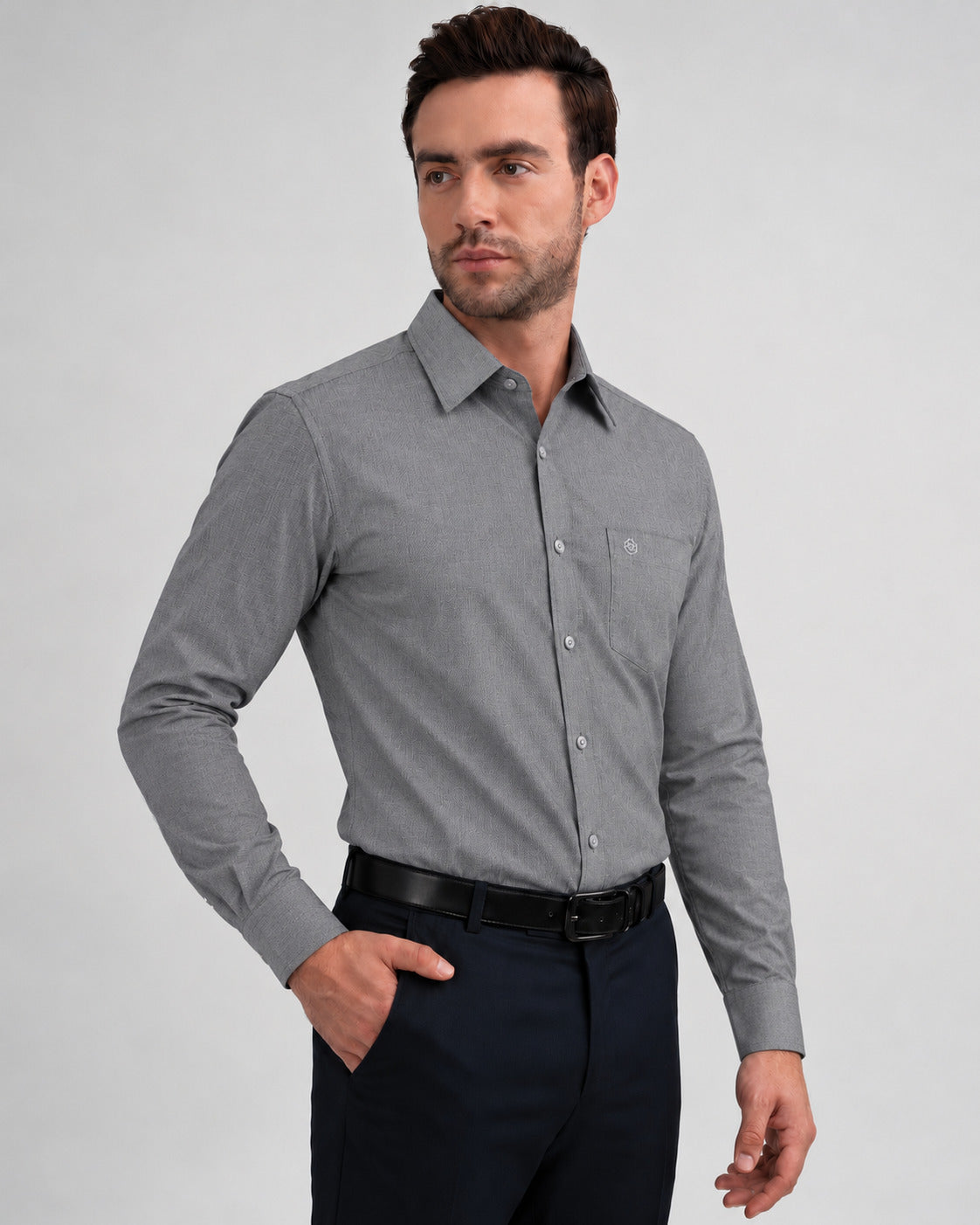 Emerald Formal Plain Slim Fit - Steel Grey