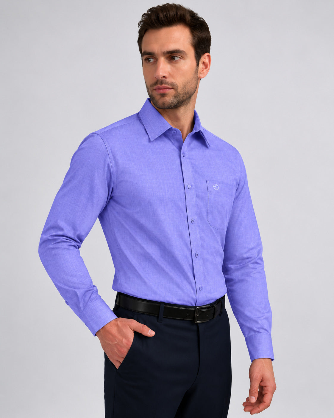 Emerald Formal Fil A Fil Slim Fit - Paisley Purple