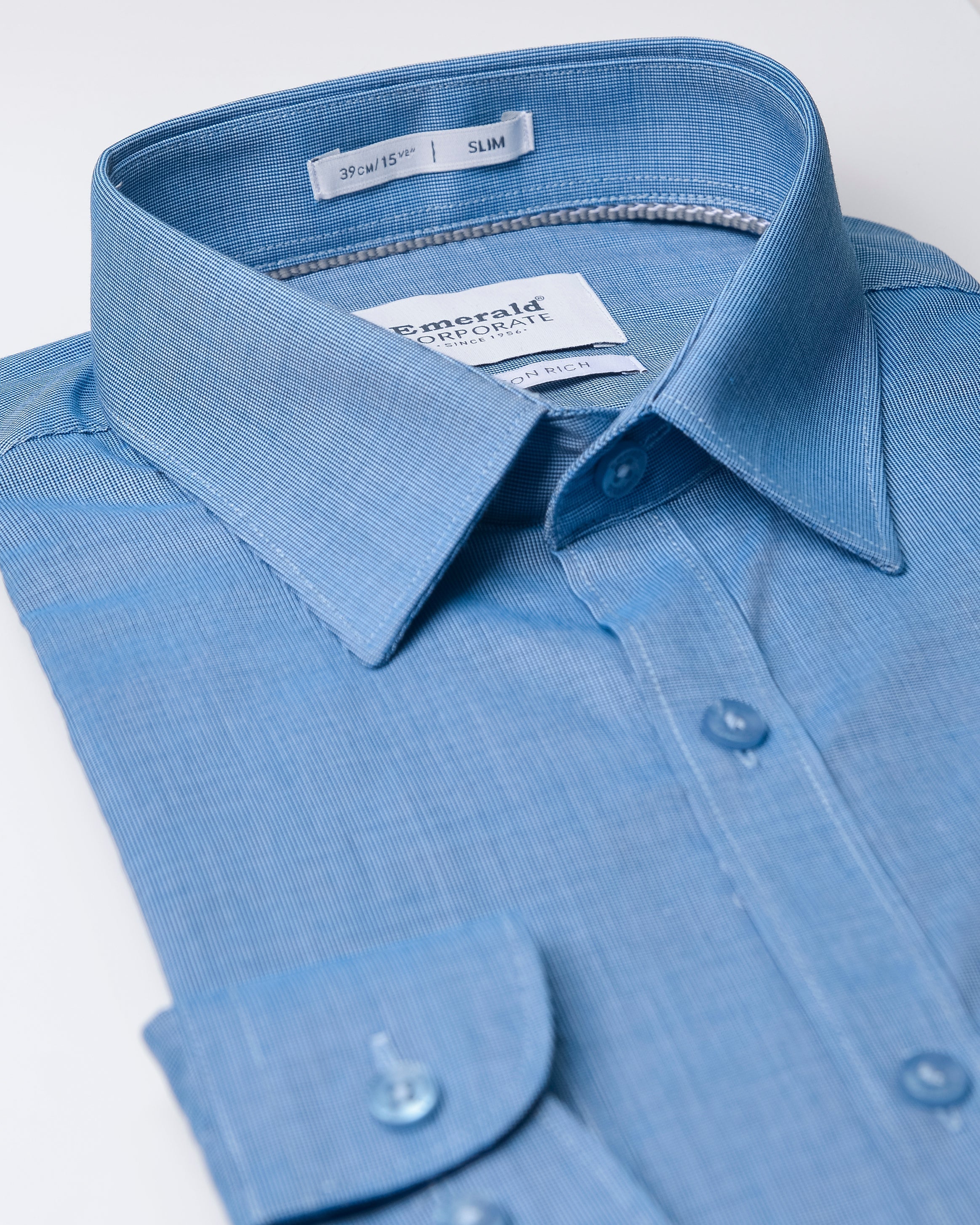 Emerald Corporate Tril A Fil Slim Fit-Brilliant Blue