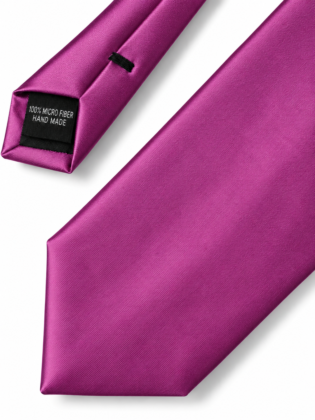 Rich Magenta Microfiber Tie