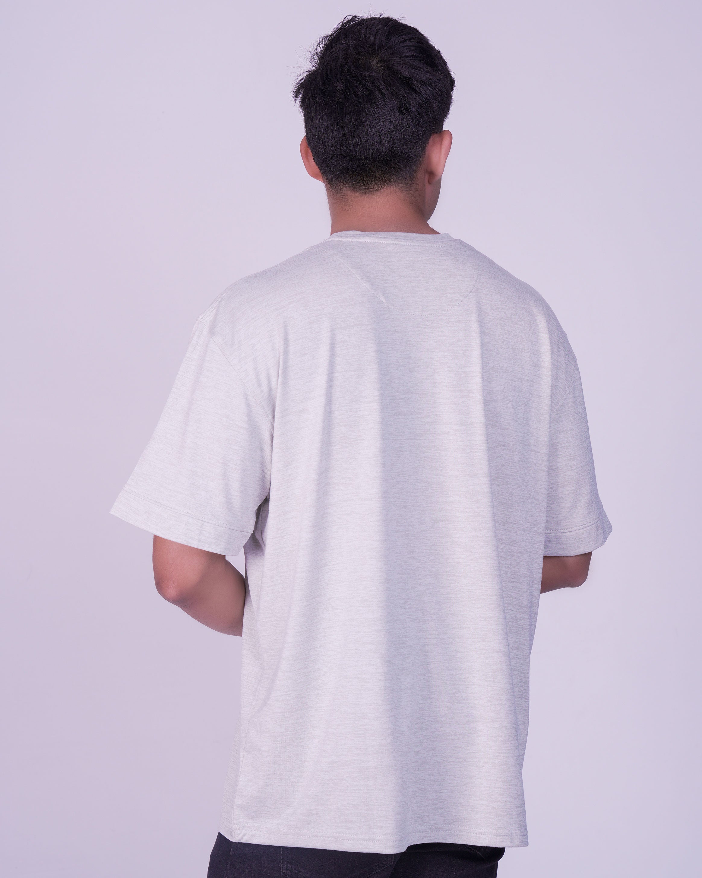 Emerald Oversized Plain Crew Neck Tee-Sit Green