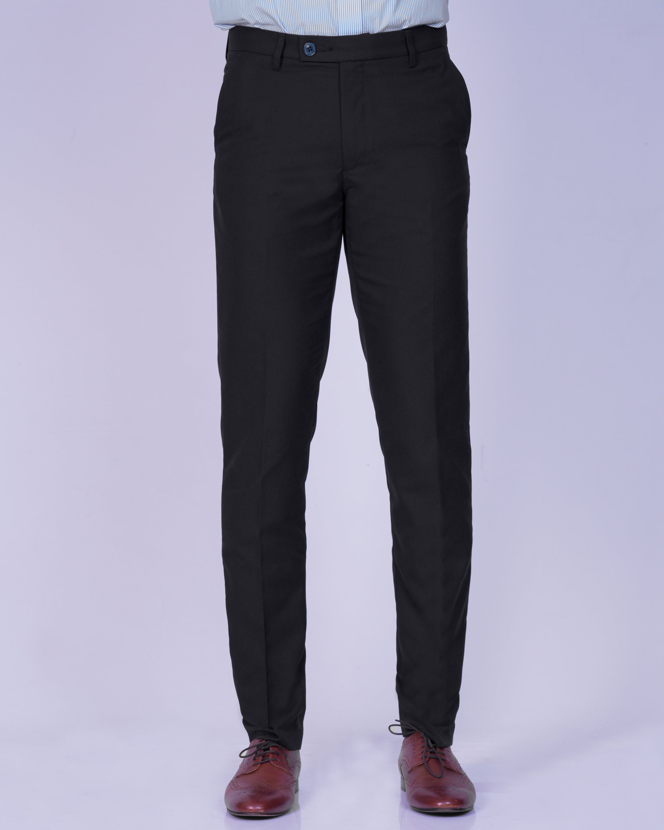 Emerald Formal Trouser Plain Ultra Slim Fit-Moonless Night