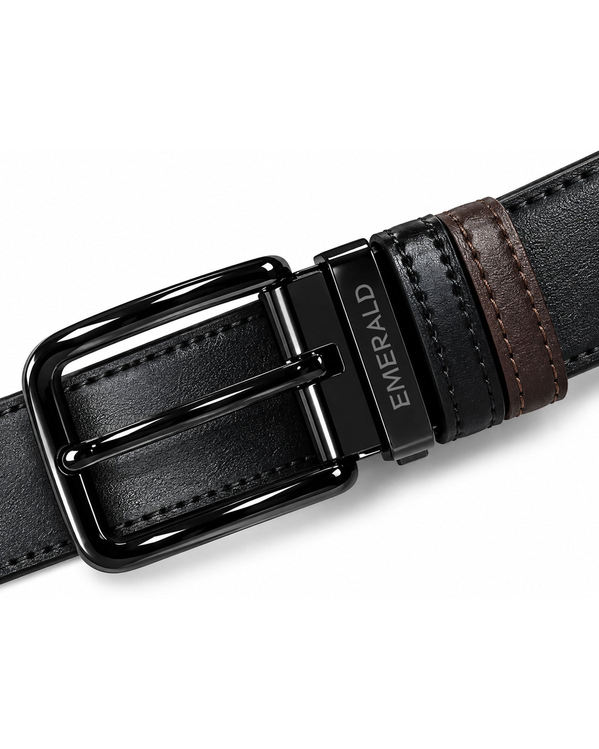 Emerald Classic Black Pin Buckle Belt