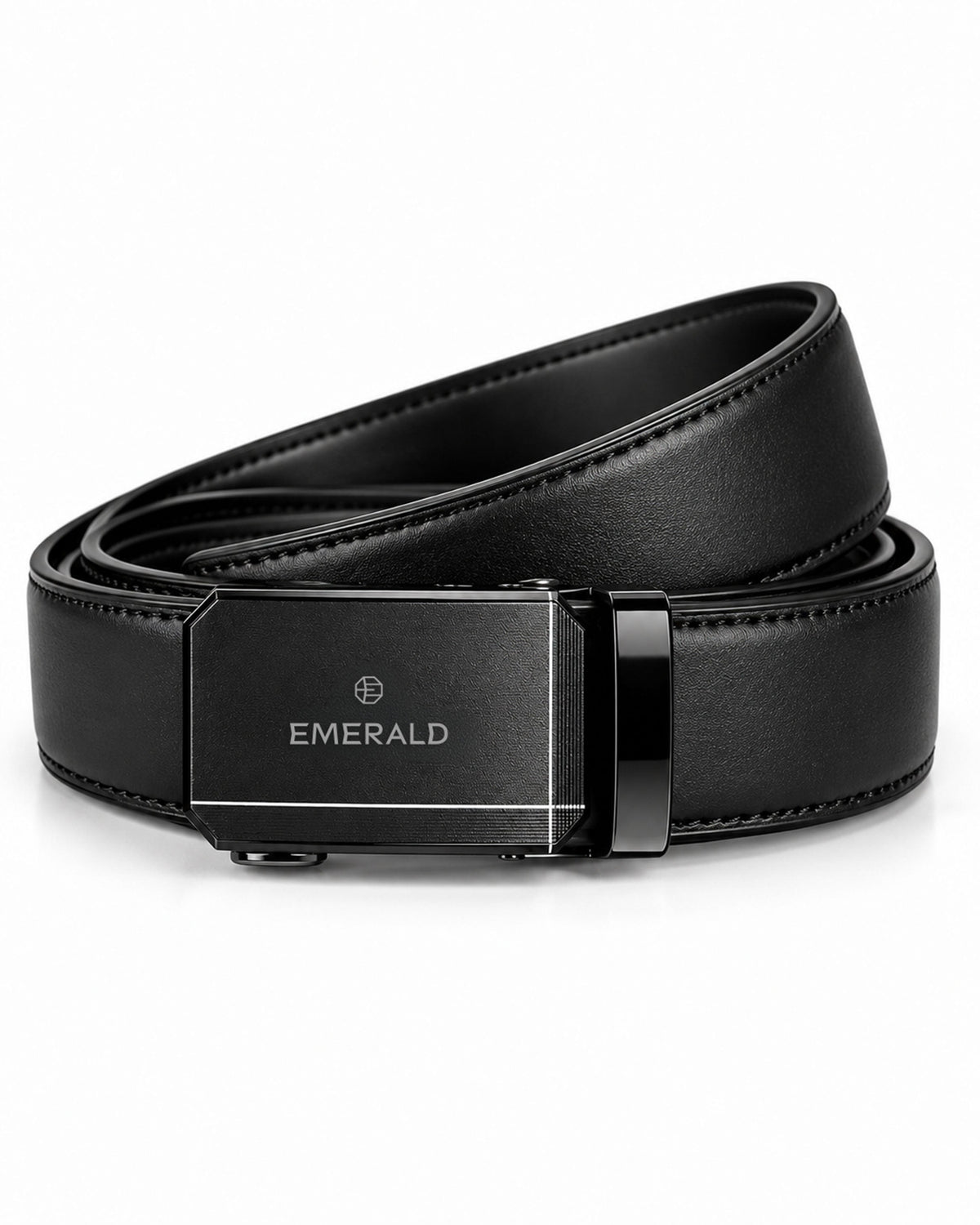 Emerald Executive Automatic Buckle Belt – Black