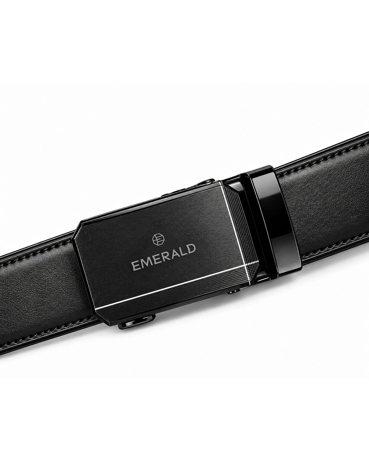 Emerald Executive Automatic Buckle Belt – Black