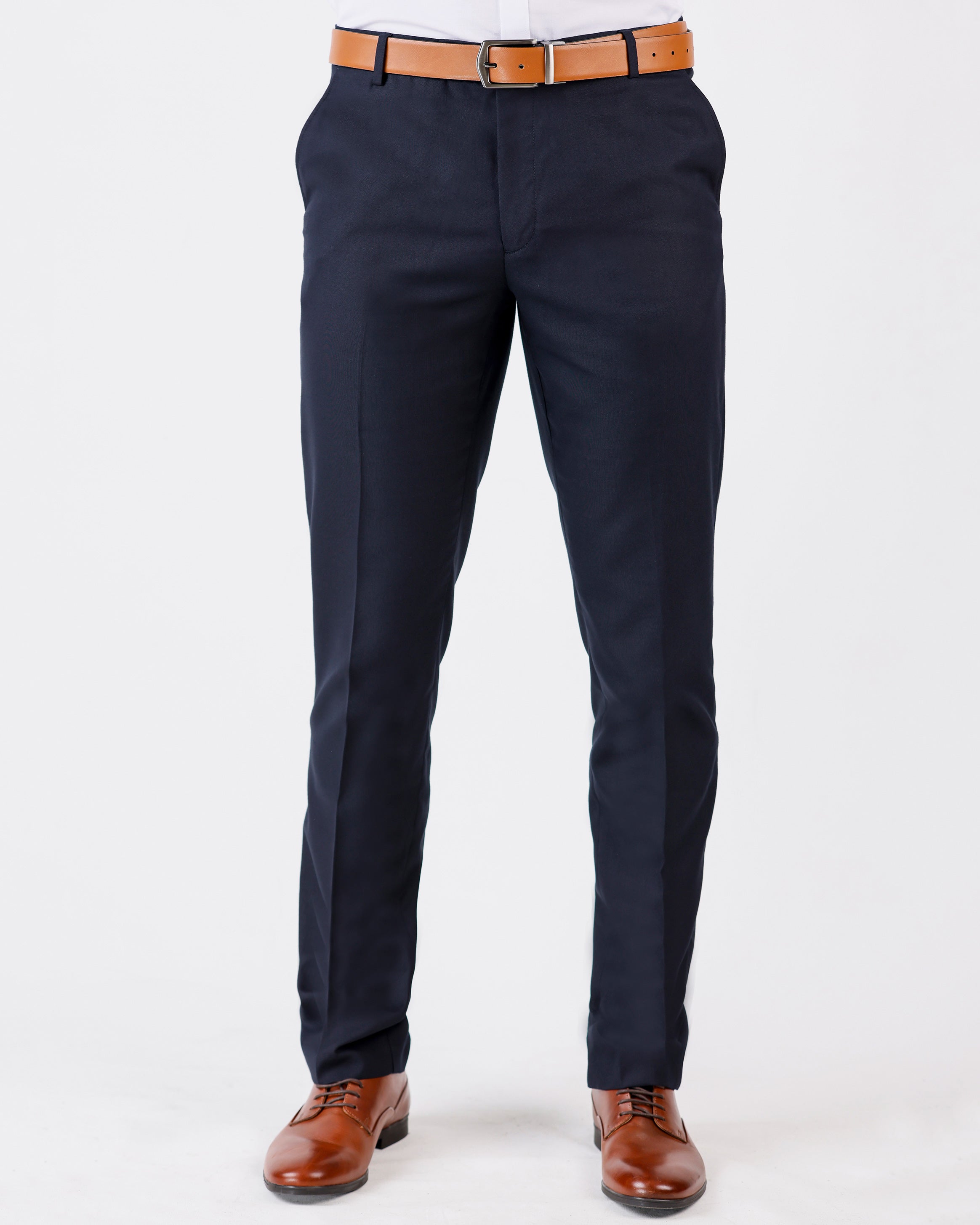 Emerald Formal Trouser Plain Ultra Slim Fit-Blue Nights