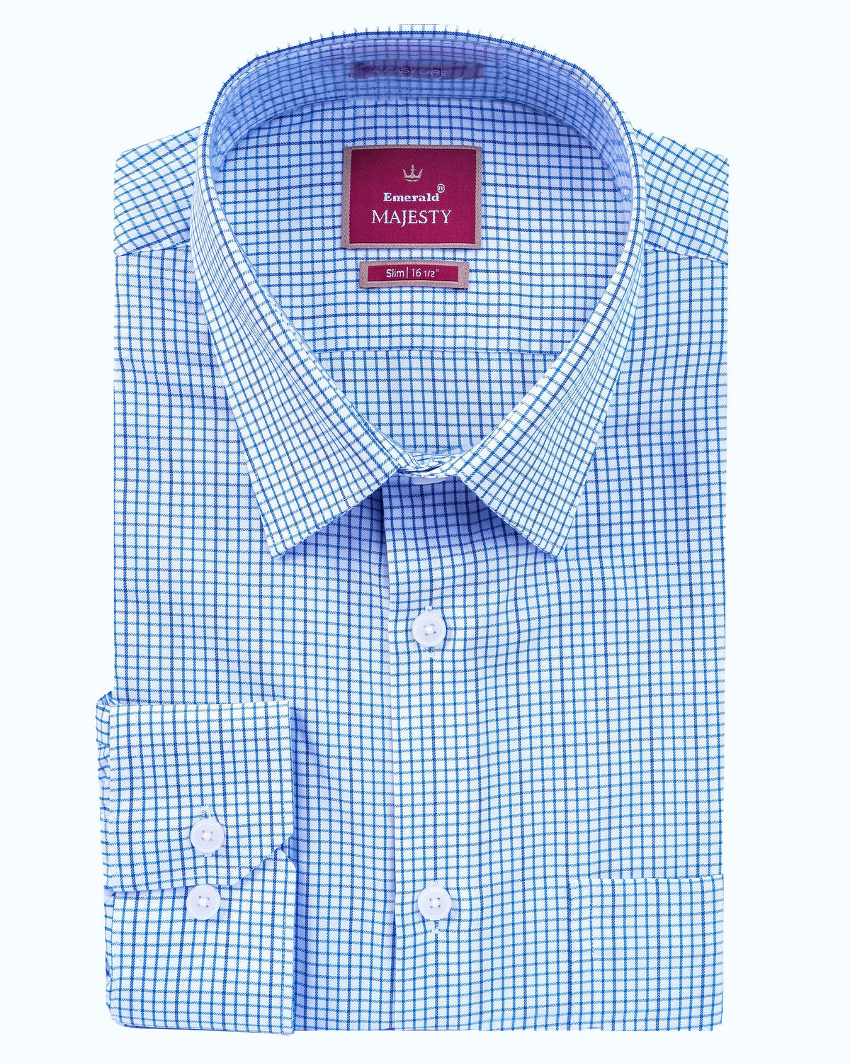 Majesty Checks Slim Fit - Vista Blue