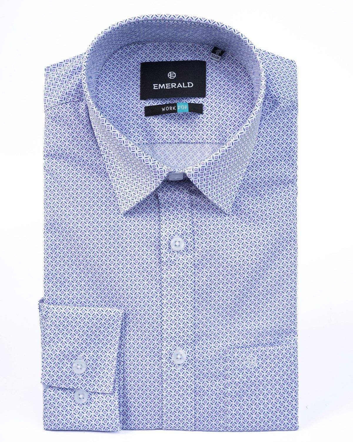 Formal Printed Slim Fit - Purple