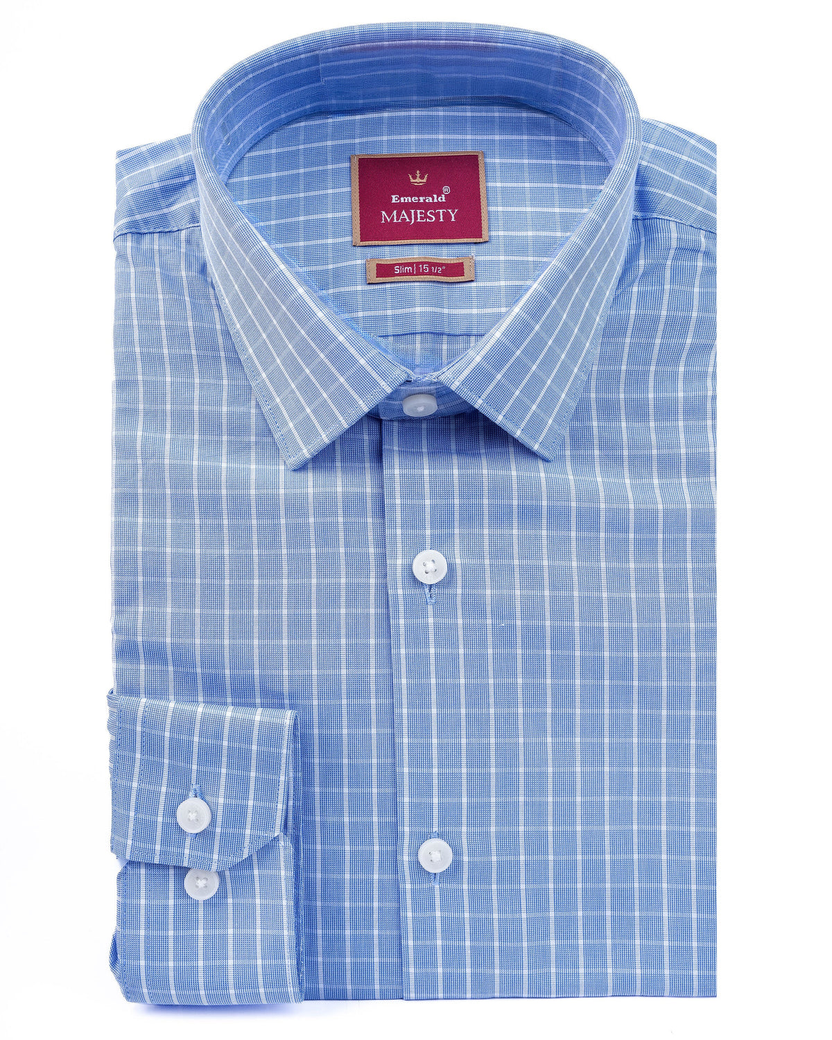 Majesty Checks Slim Fit - Blue