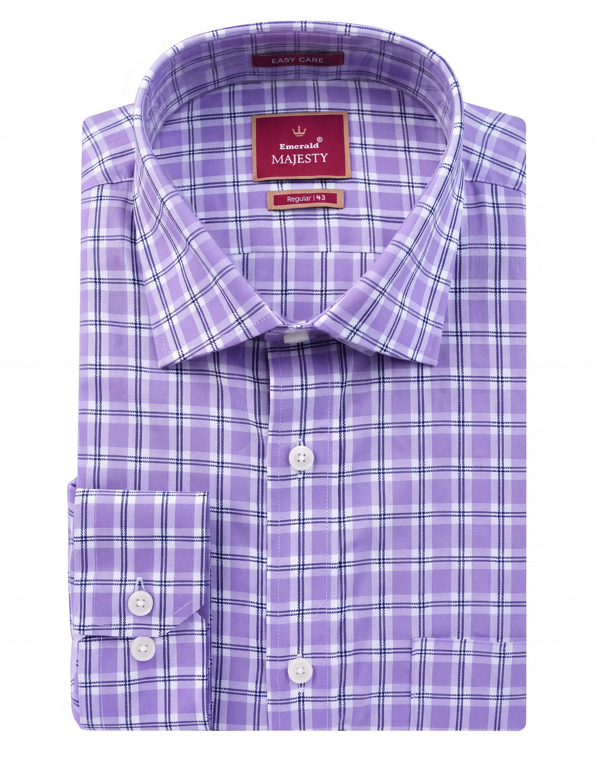 Majesty Checks Regular Fit - Prism Violet