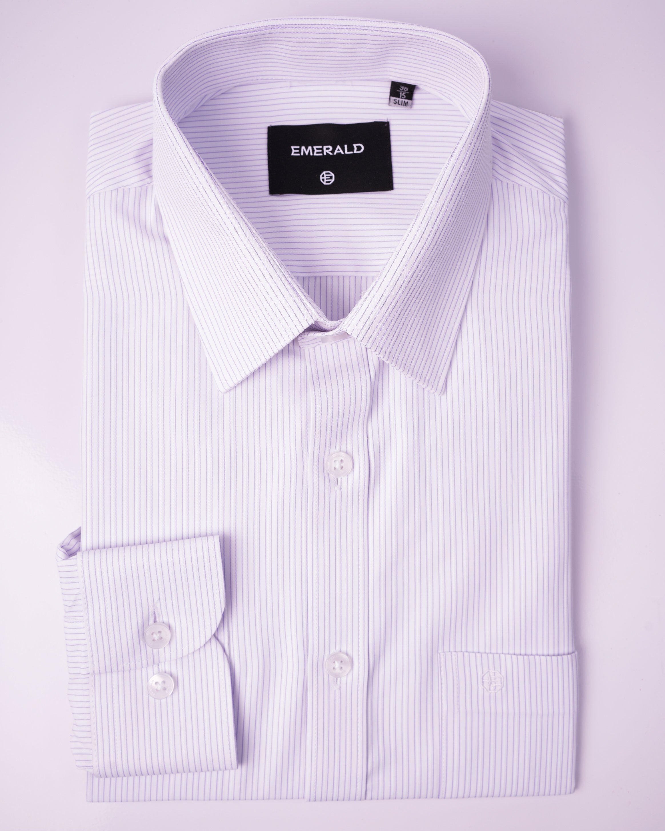 EMERALD FORMAL STRIPE SLIM FS-Royal Purple