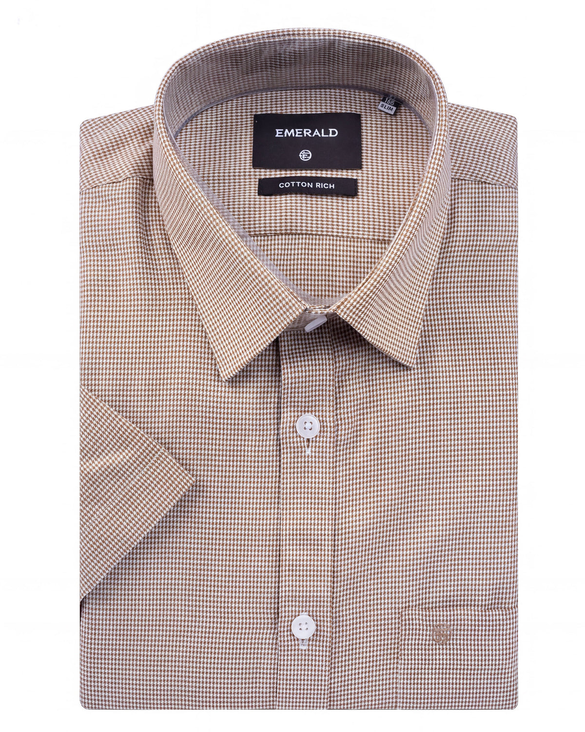 Corporate Houndstooth Slim Fit - Brown