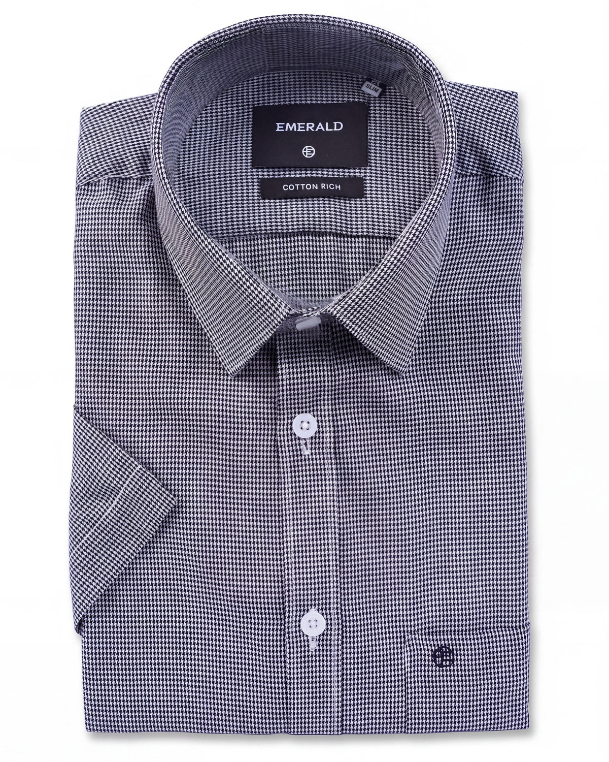 Corporate Houndstooth Slim Fit - Black