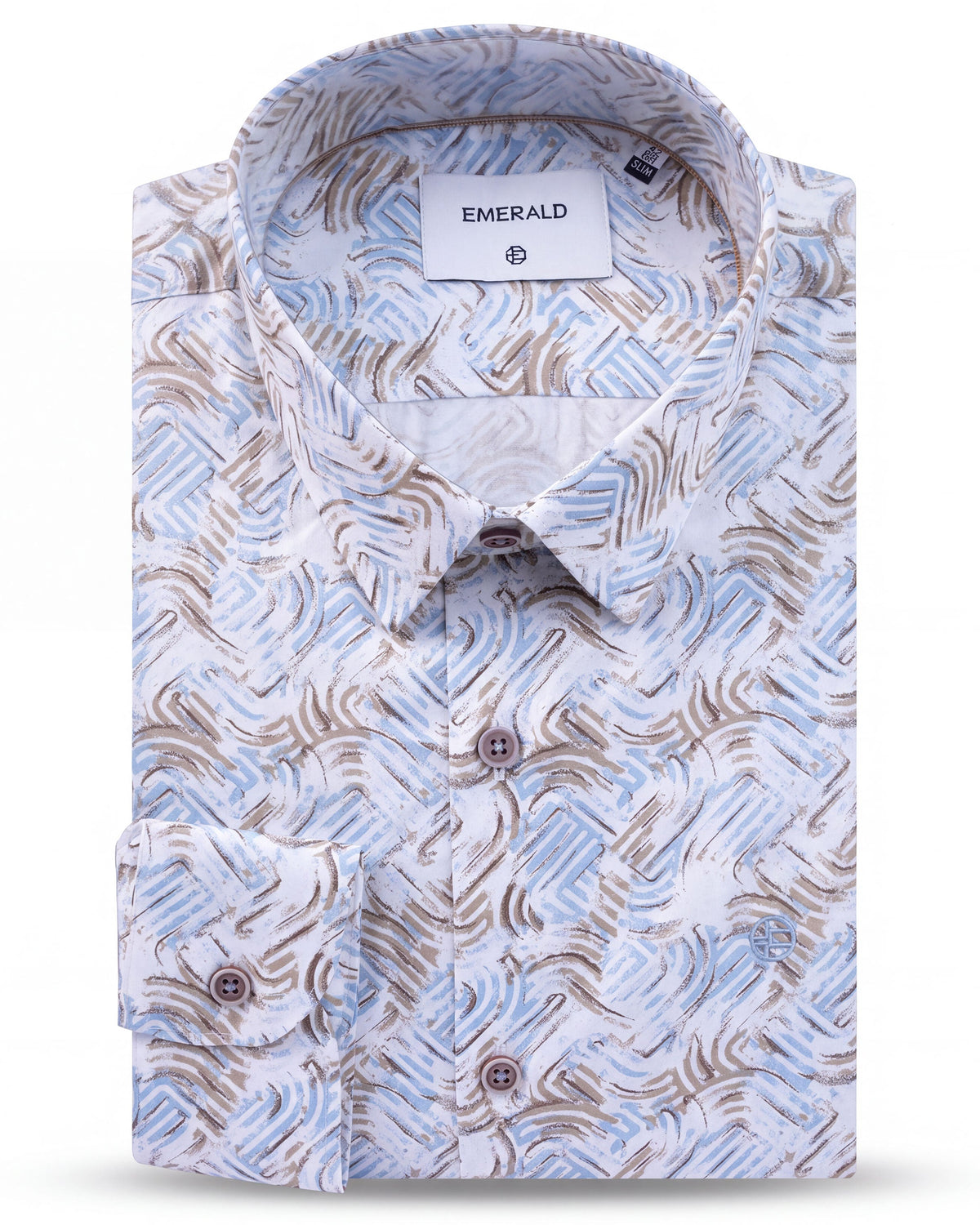 Casual Printed Slim Fit - Cream