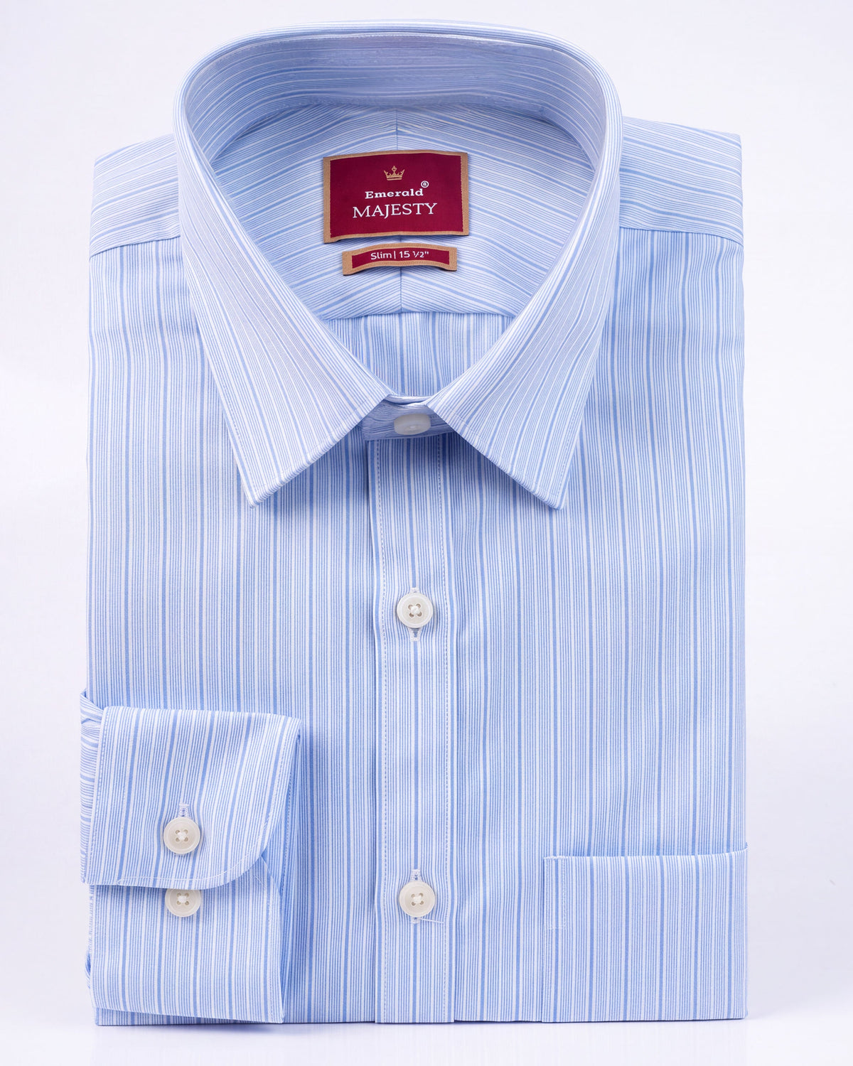 Majesty Stripe Slim Fit - Angle Blue
