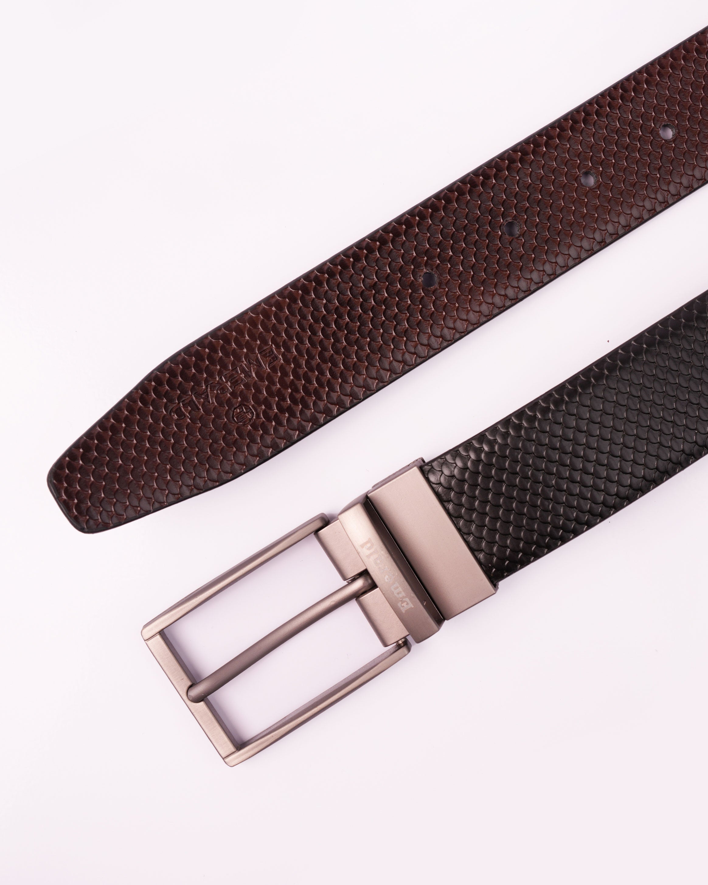 Emerald Reversible Belt - Black & Coffee