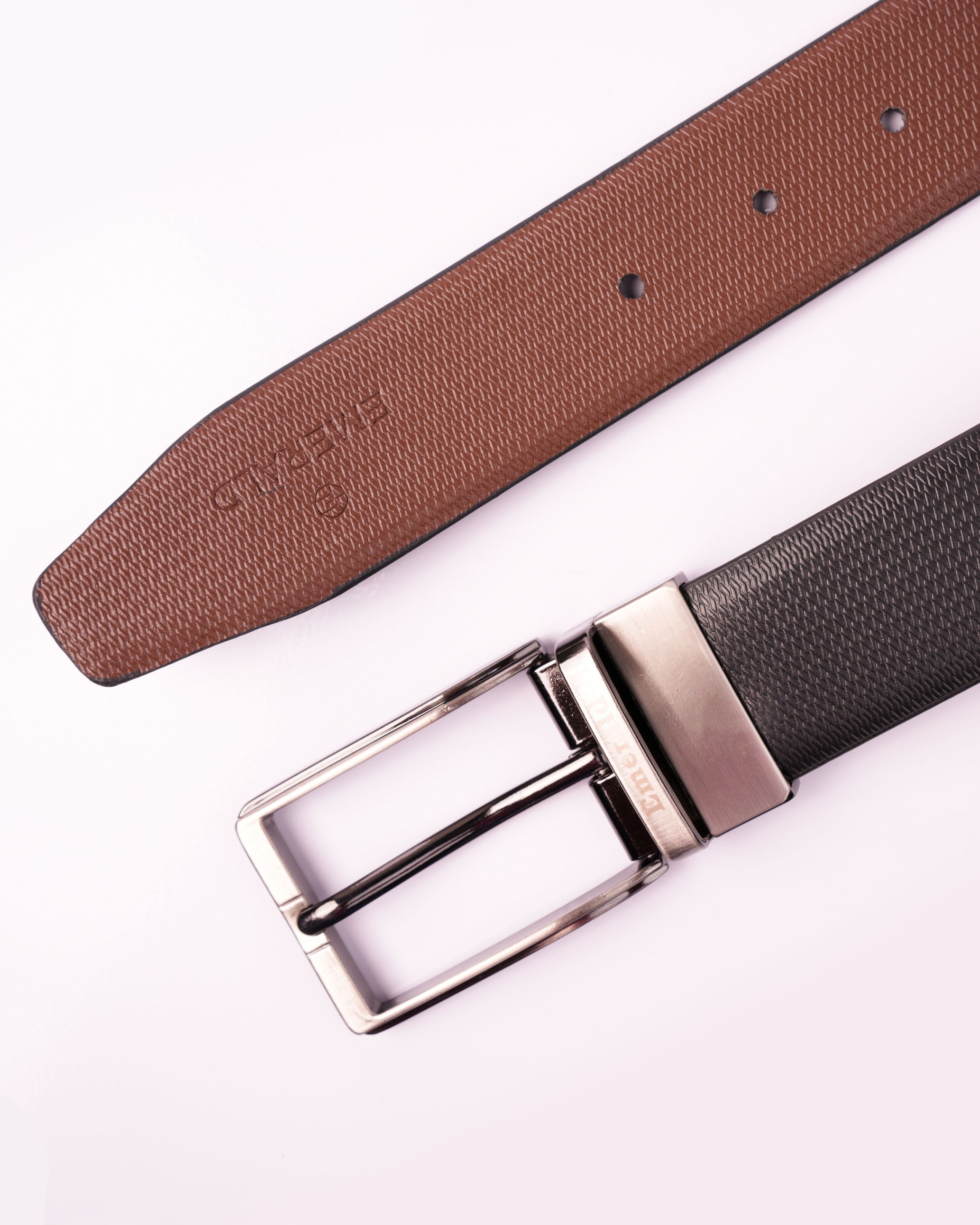 Emerald Reversible Belt - Black & Tan