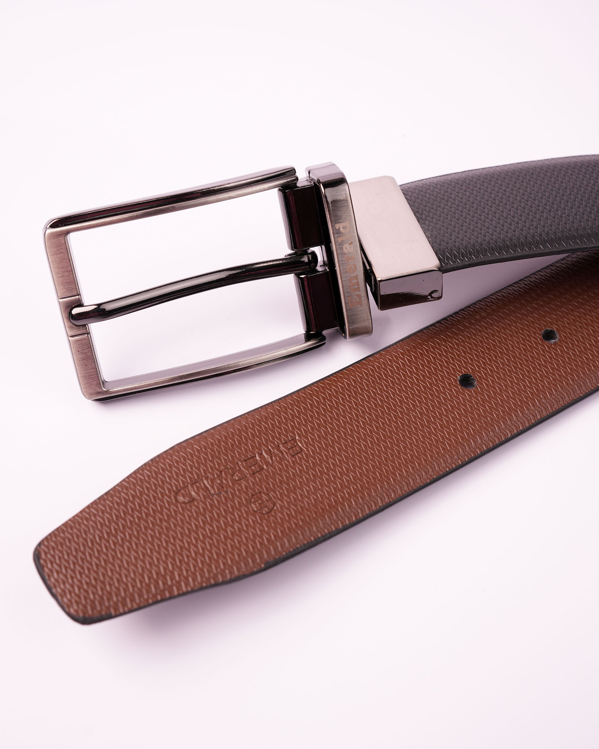 Emerald Reversible Belt - Black & Tan