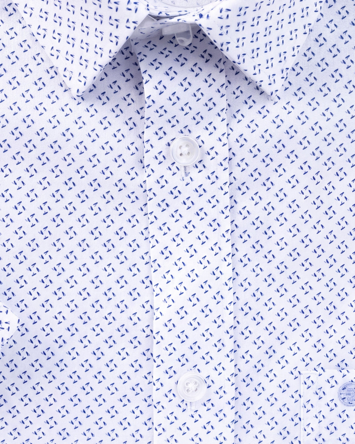 Formal Printed Regular Fit - Blue