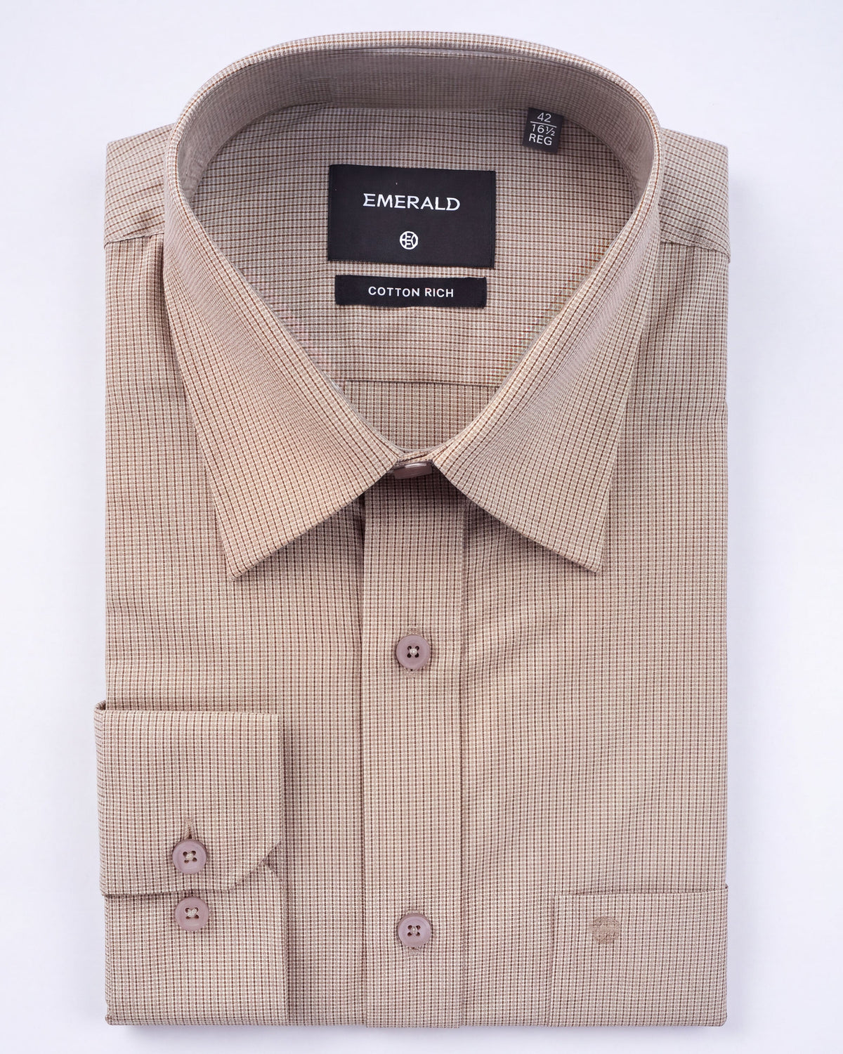 Formal Checks Regular Fit - Mustard