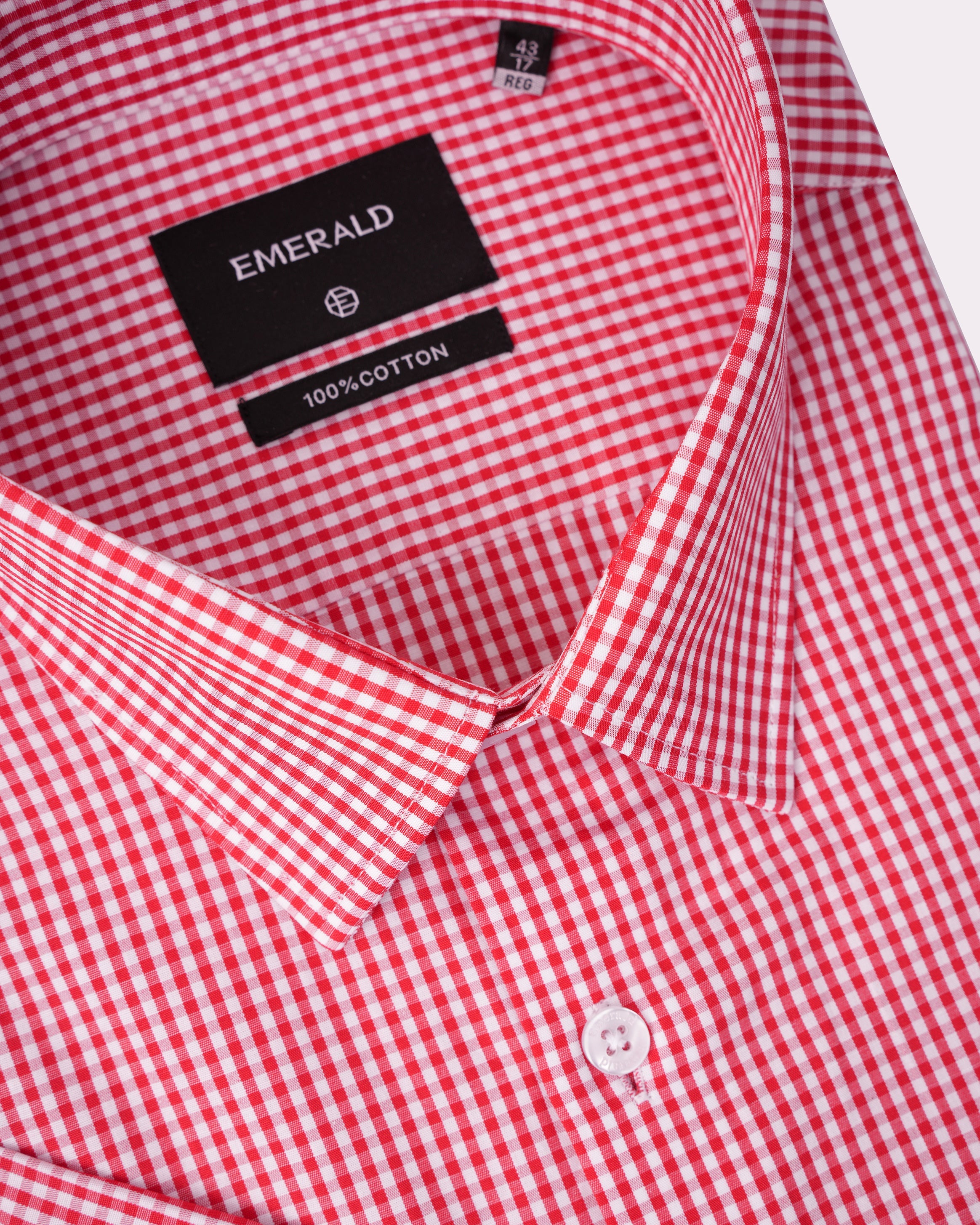 Emerald Corporate Checks Regular Fit-Ski Patrol