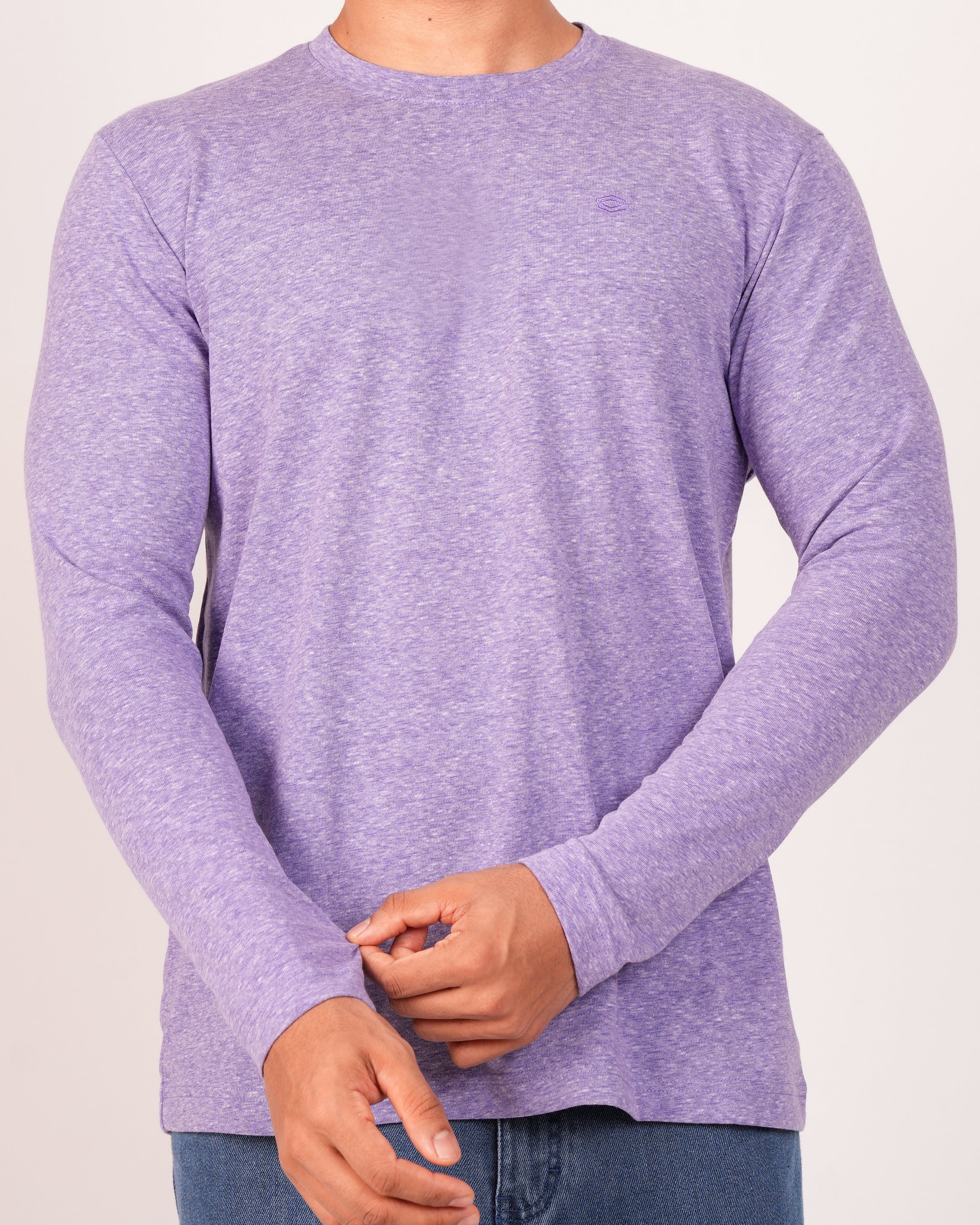 Emerald Crew Neck Slim Fs-DUSTED PERI