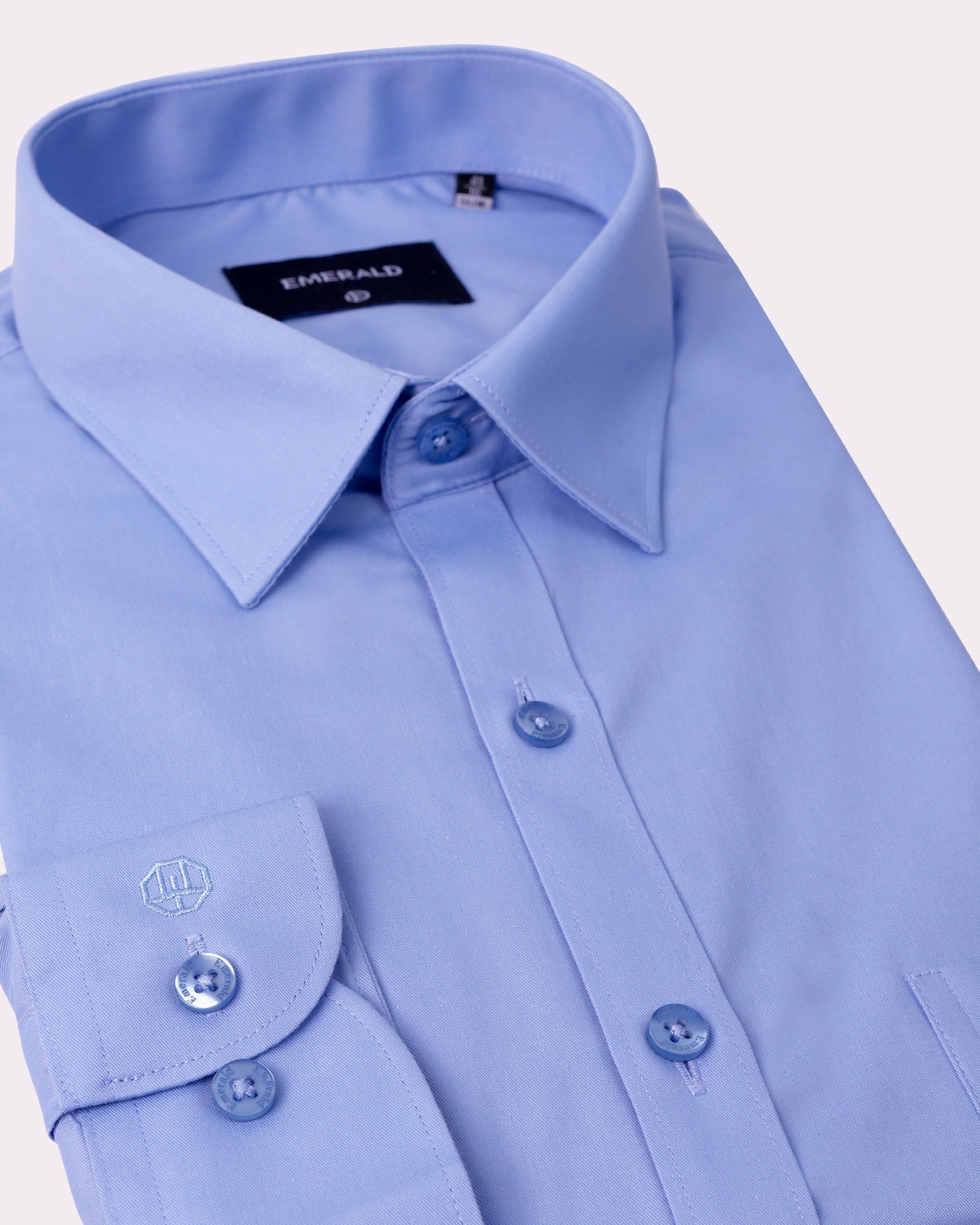 Emerald Formal Twill Slim Fit-Blue Bell