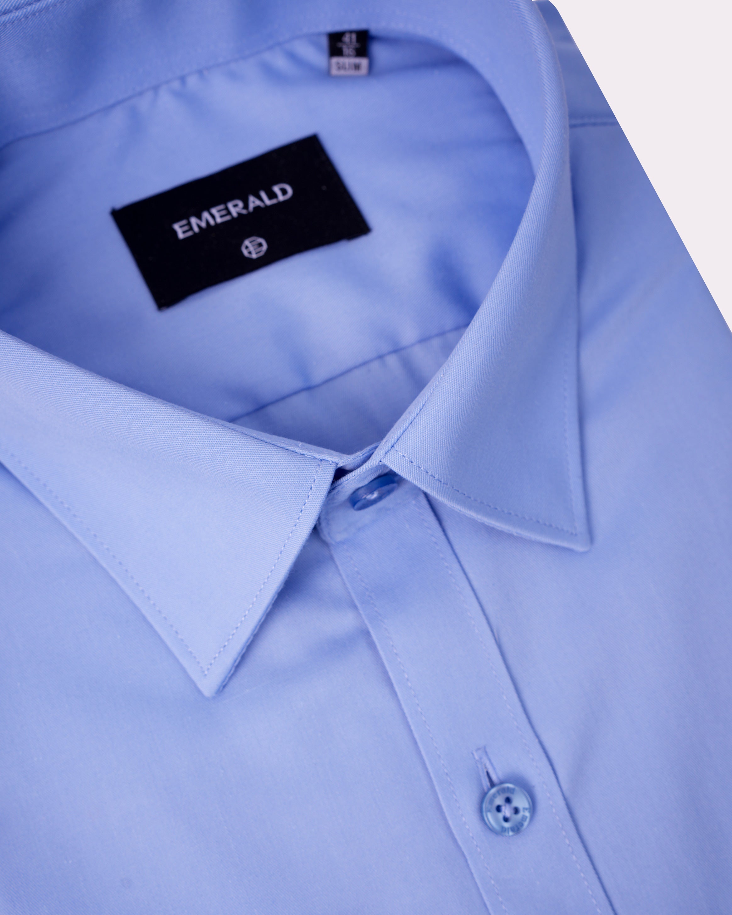 Emerald Formal Twill Slim Fit-Blue Bell