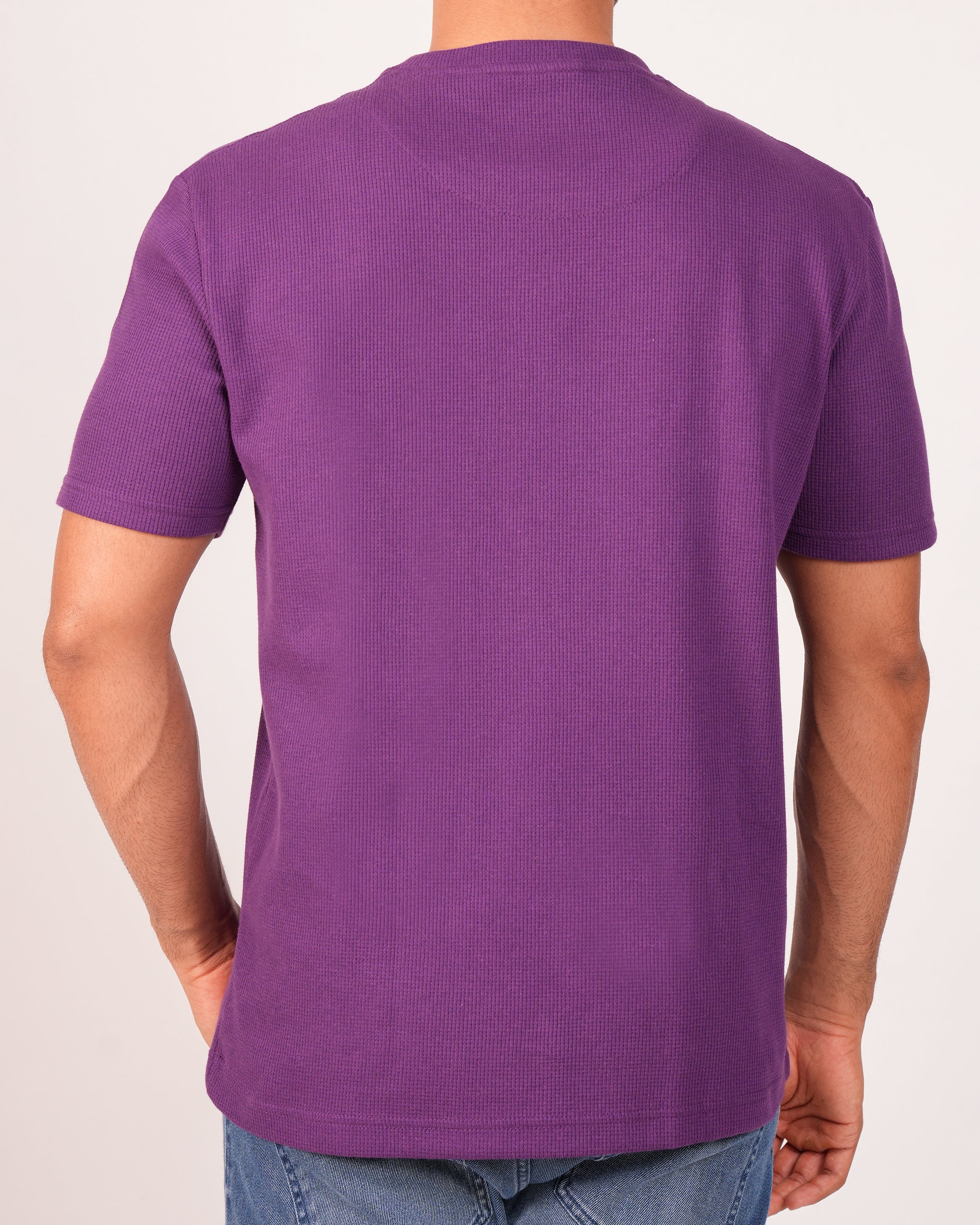 Emerald Crew Neck Slim-DEEP LAVENDER