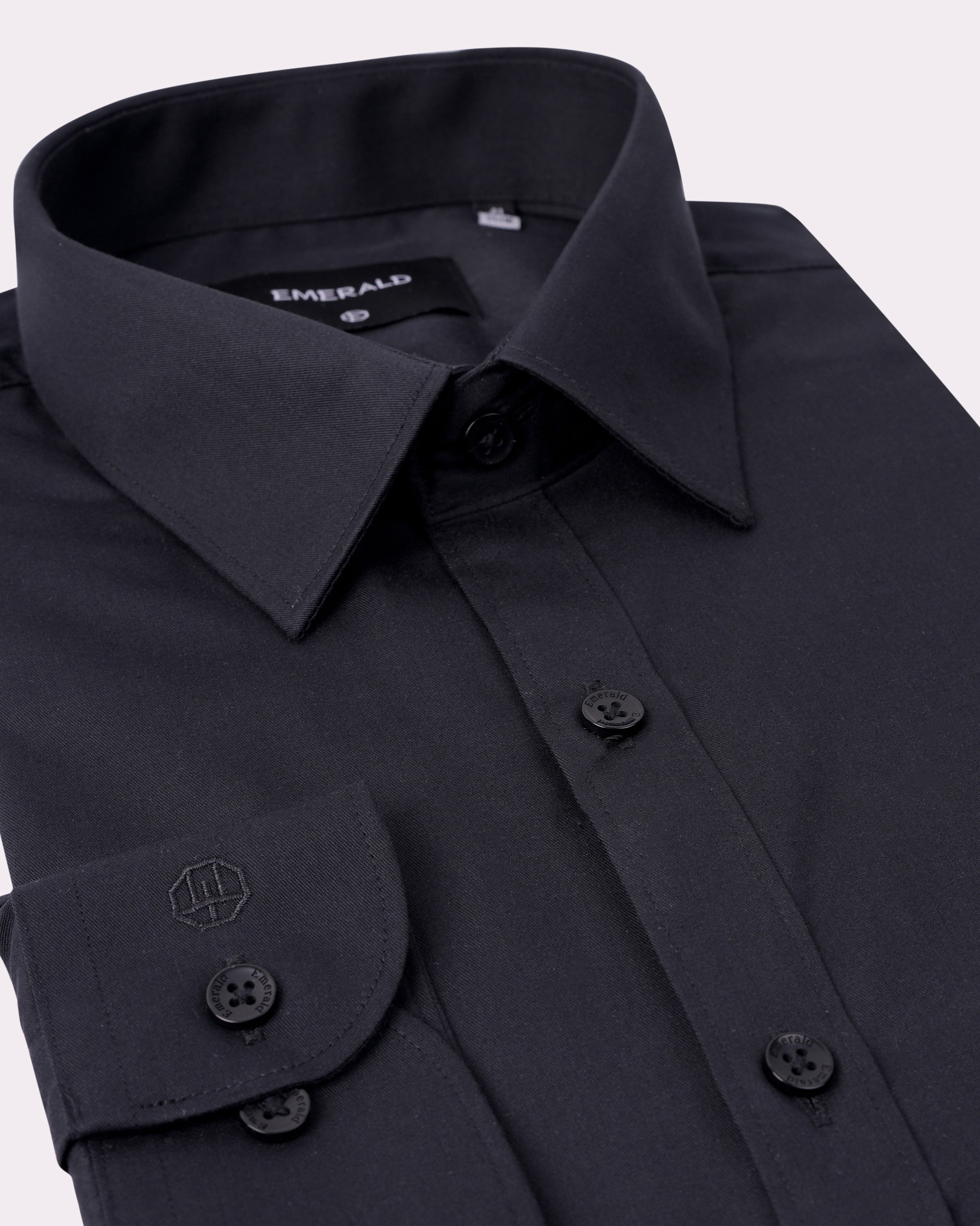 Emerald Formal Twill Slim Fit-Black Inck