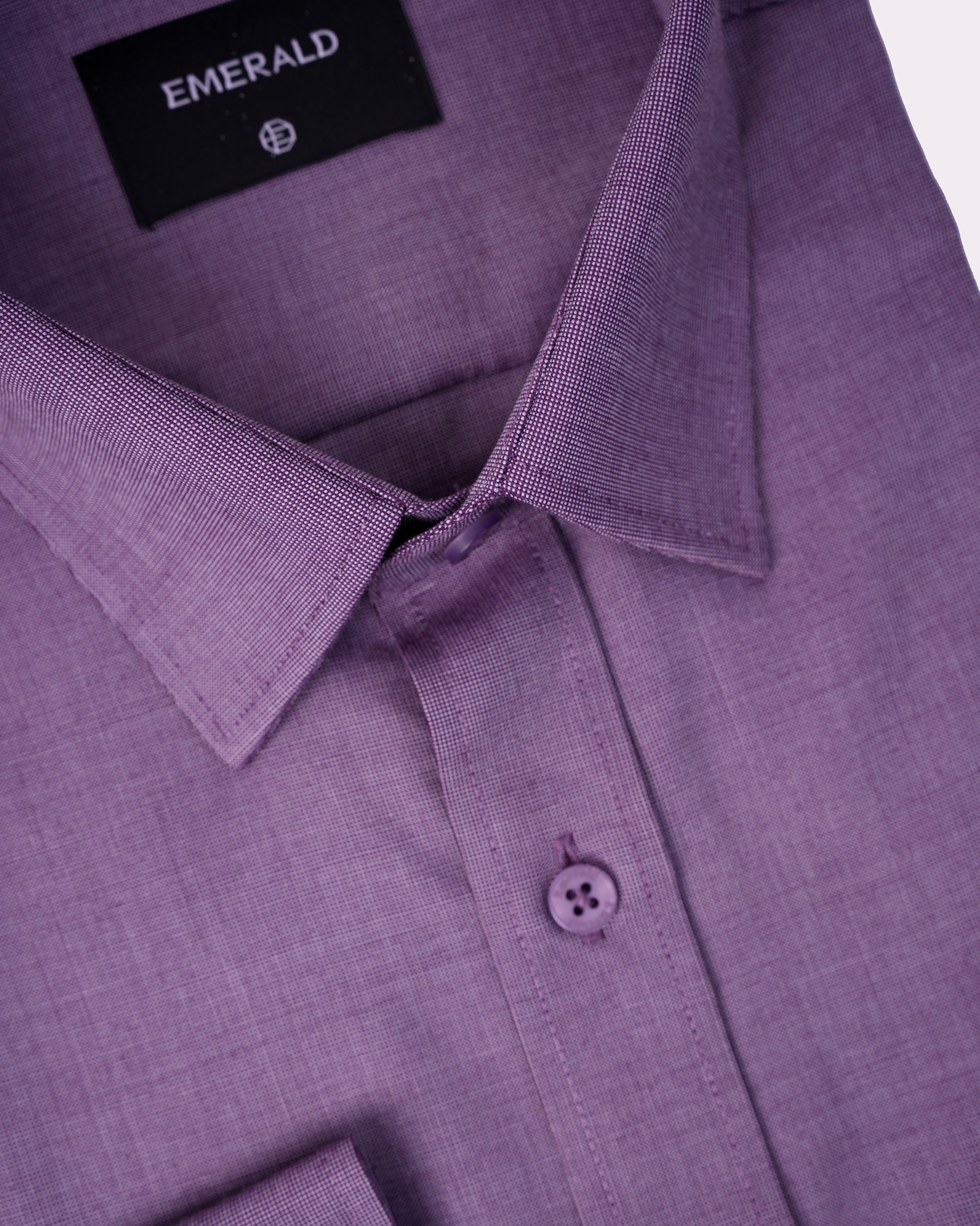 Emerald Formal Dobby Regular Fit-Plum Wine