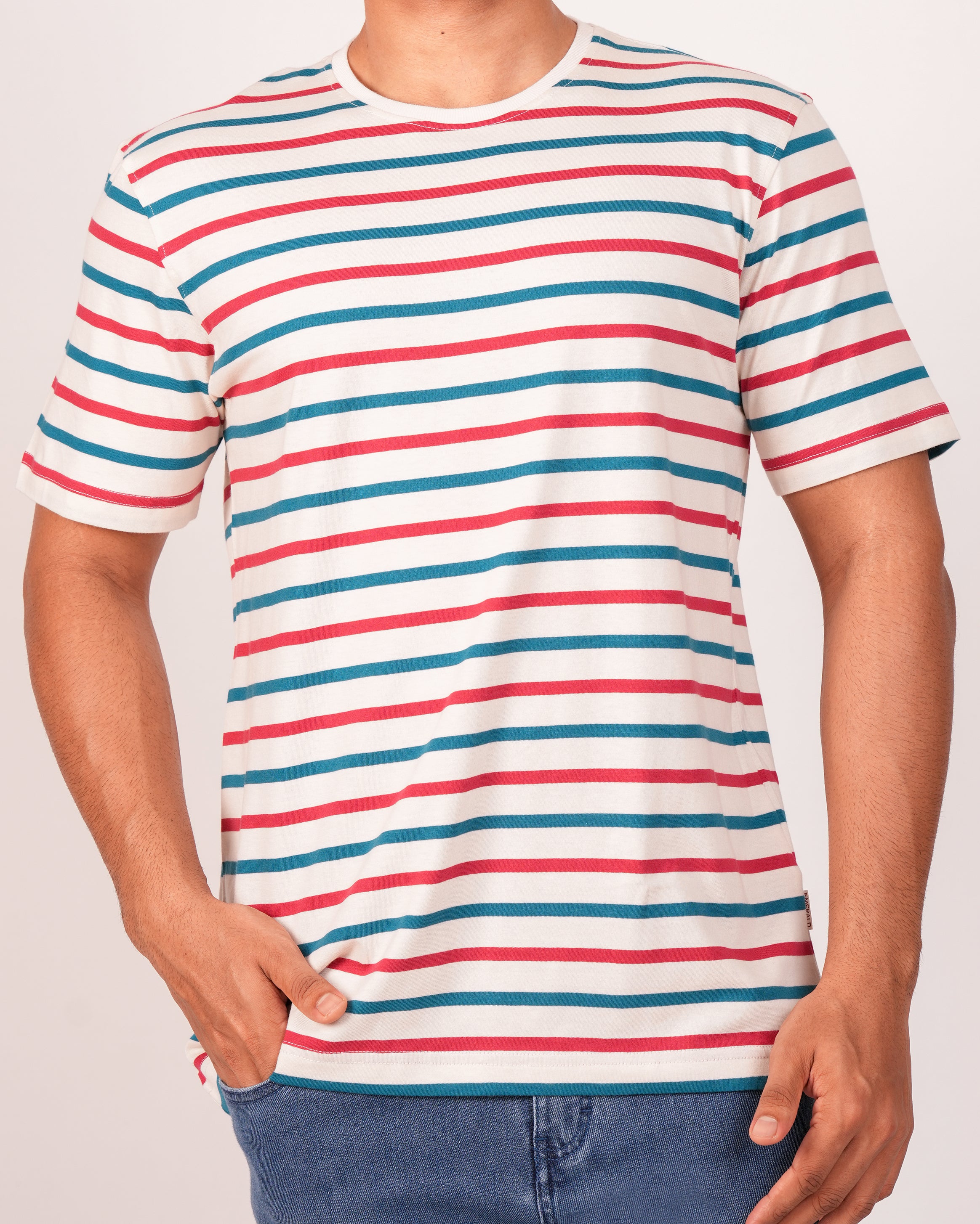 Emerald Crew Neck Slim-ENAMEL BLUE