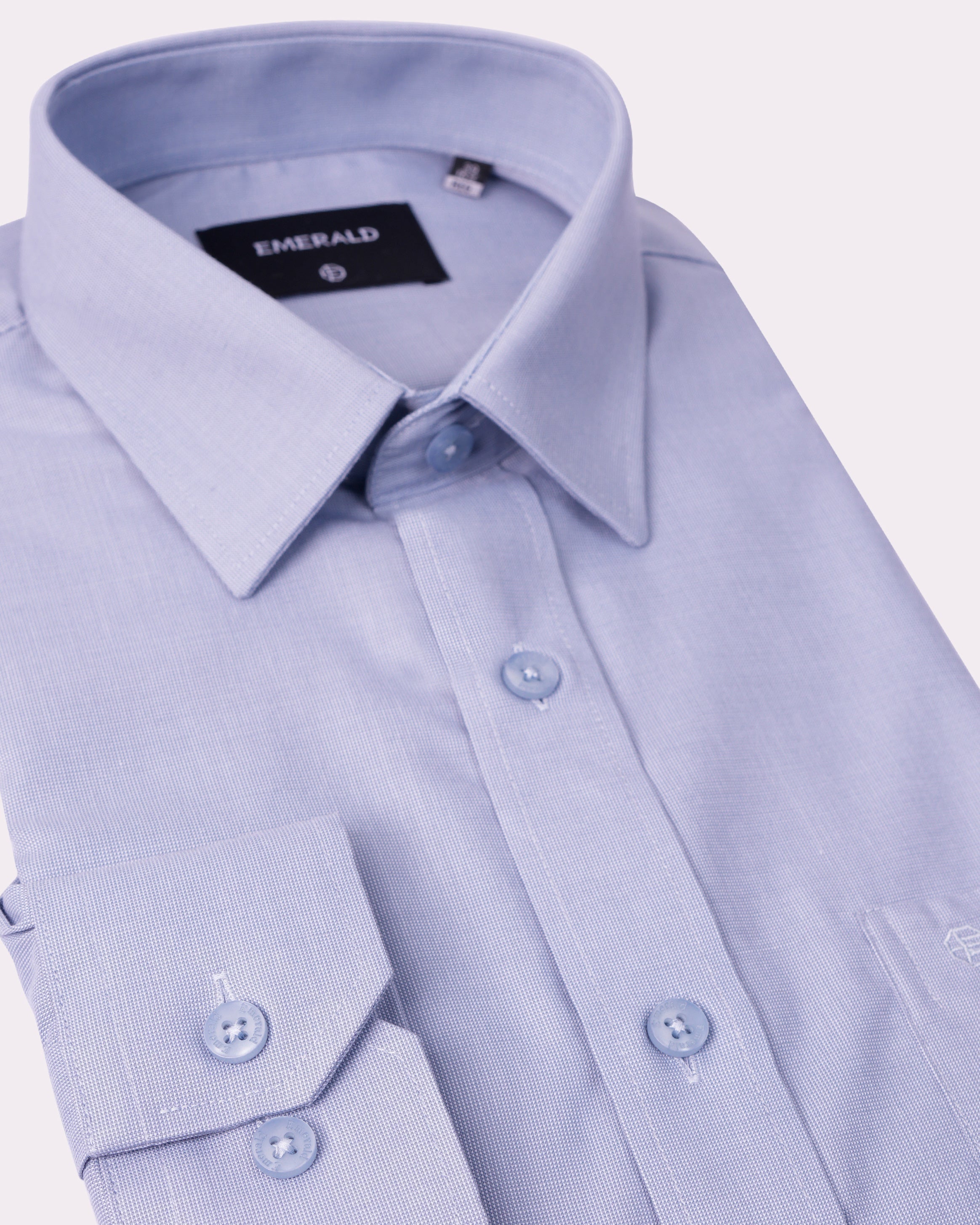 Emerald Formal Dobby Regular Fit-Dapple Grey